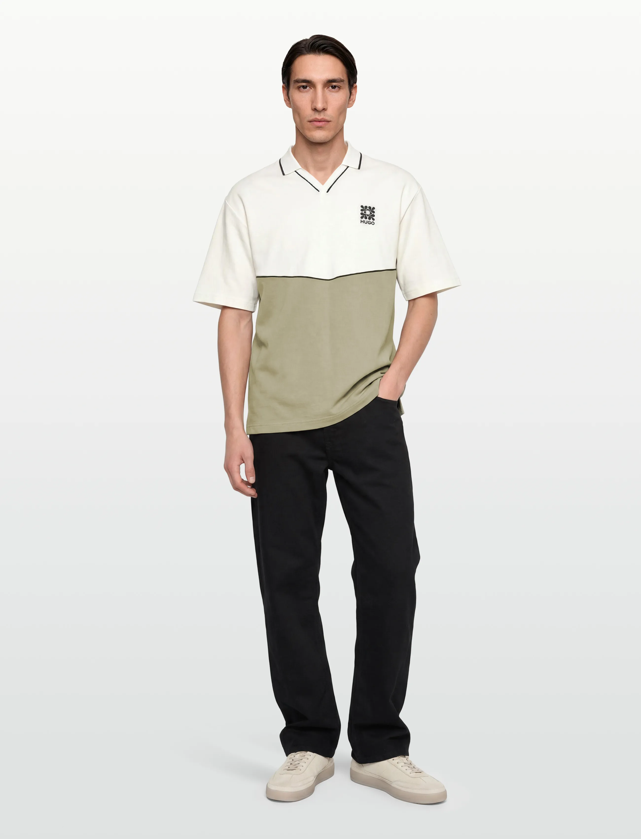 HUGO Daryo, Mænd, Polo Shirt, Sort, Str: L