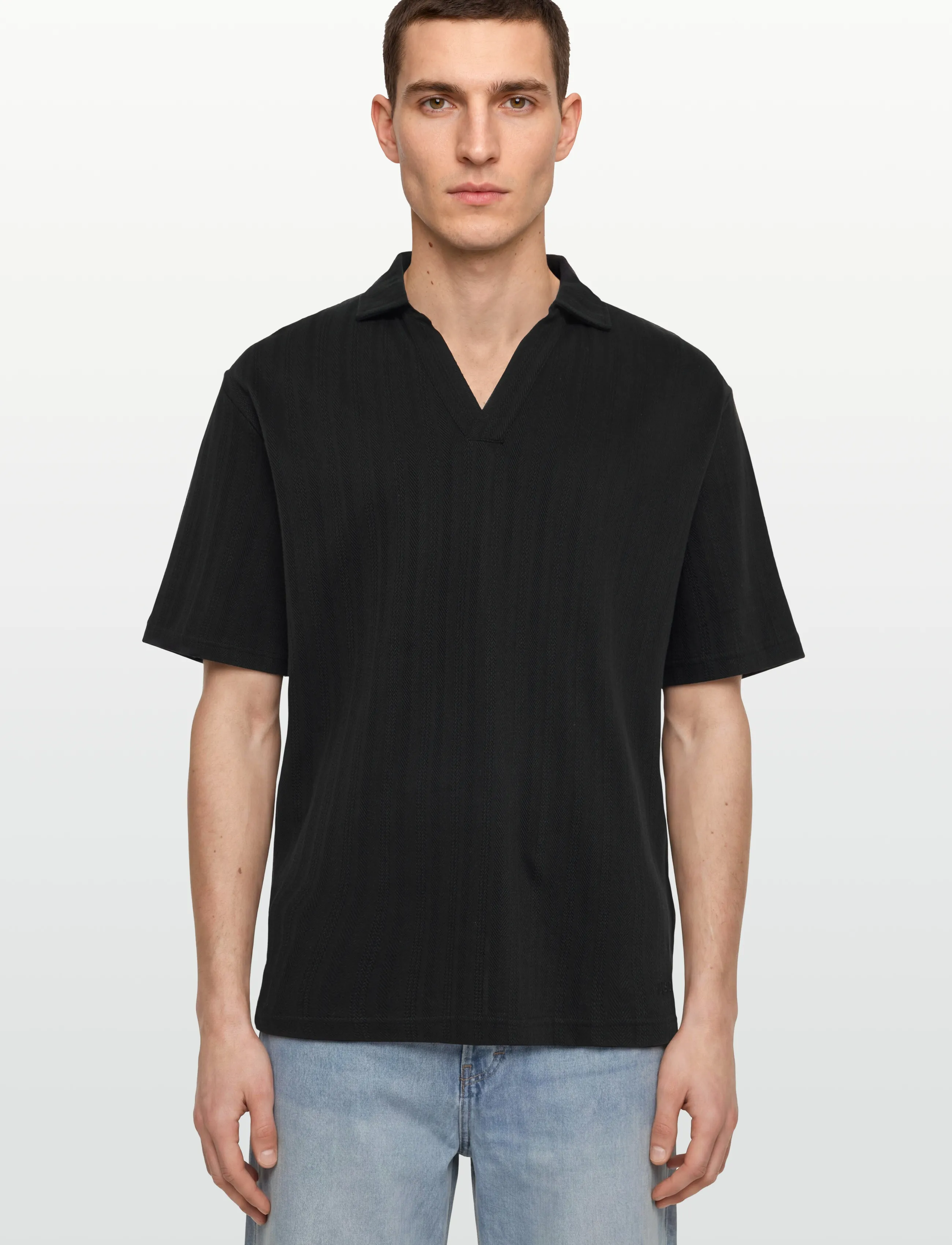 HUGO - Dalibo - polo krekli ar īsām piedurknēm - black - 3