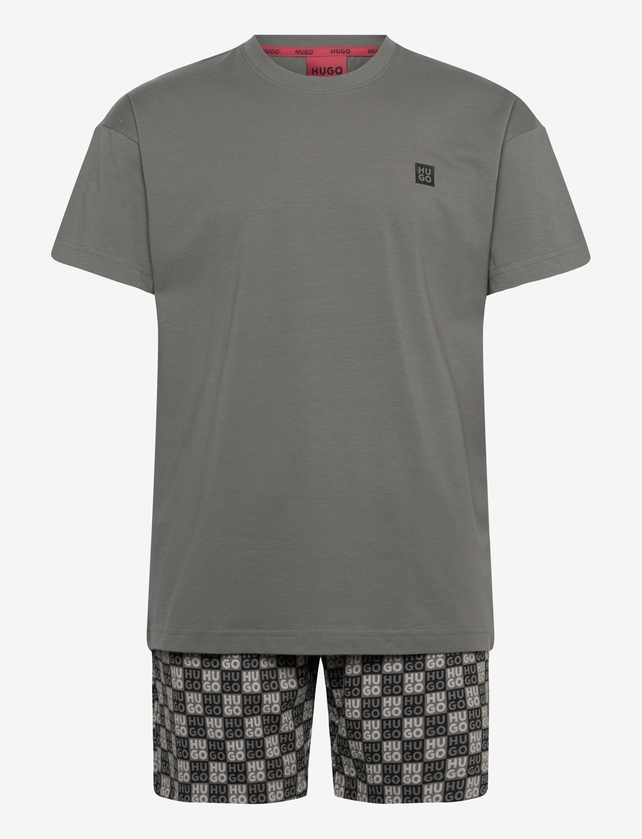 HUGO - AARON_SHORT SET - pidžaamakomplekt - dark green - 0