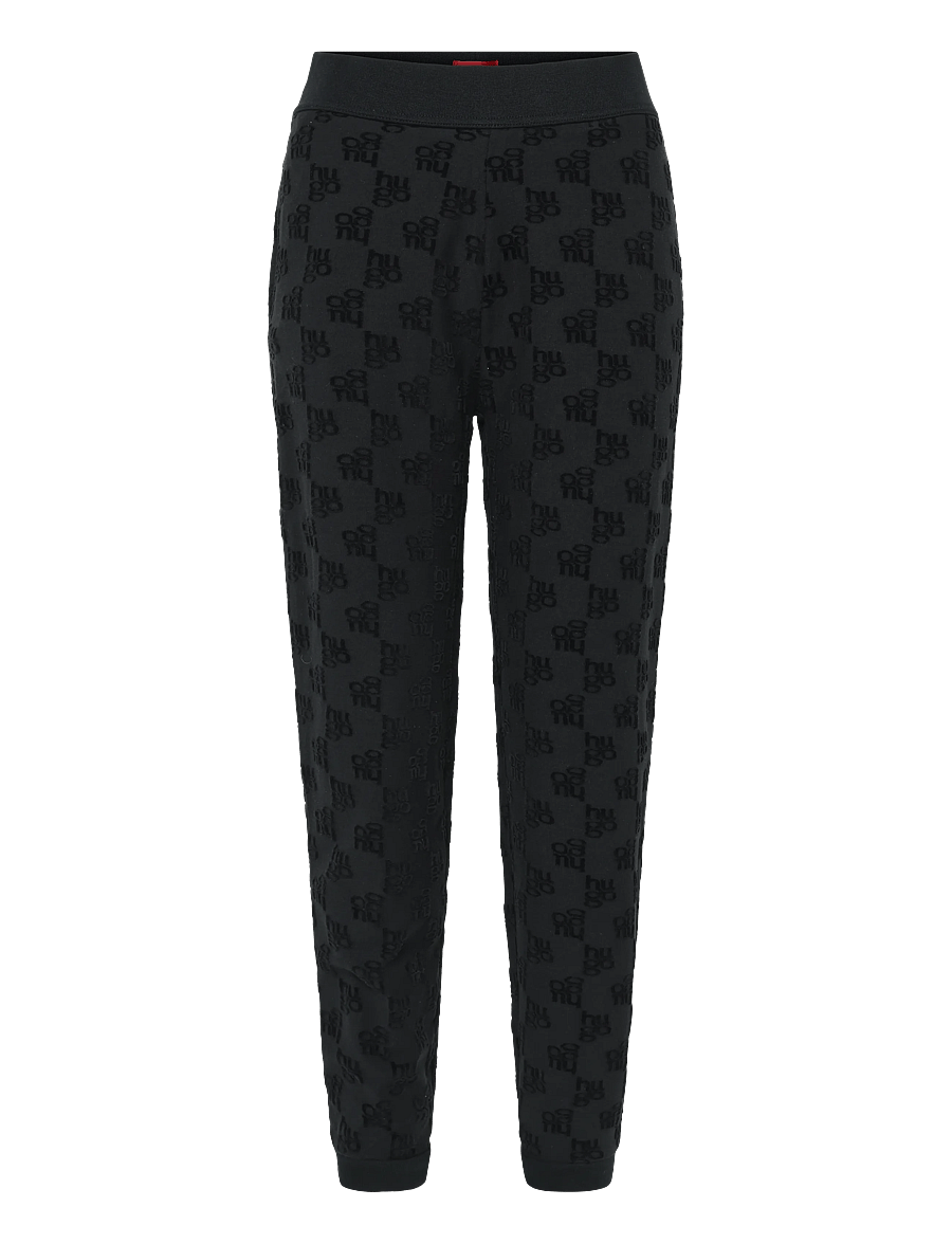 HUGO - TERRYMONOGRAM_PANTS - black - 0