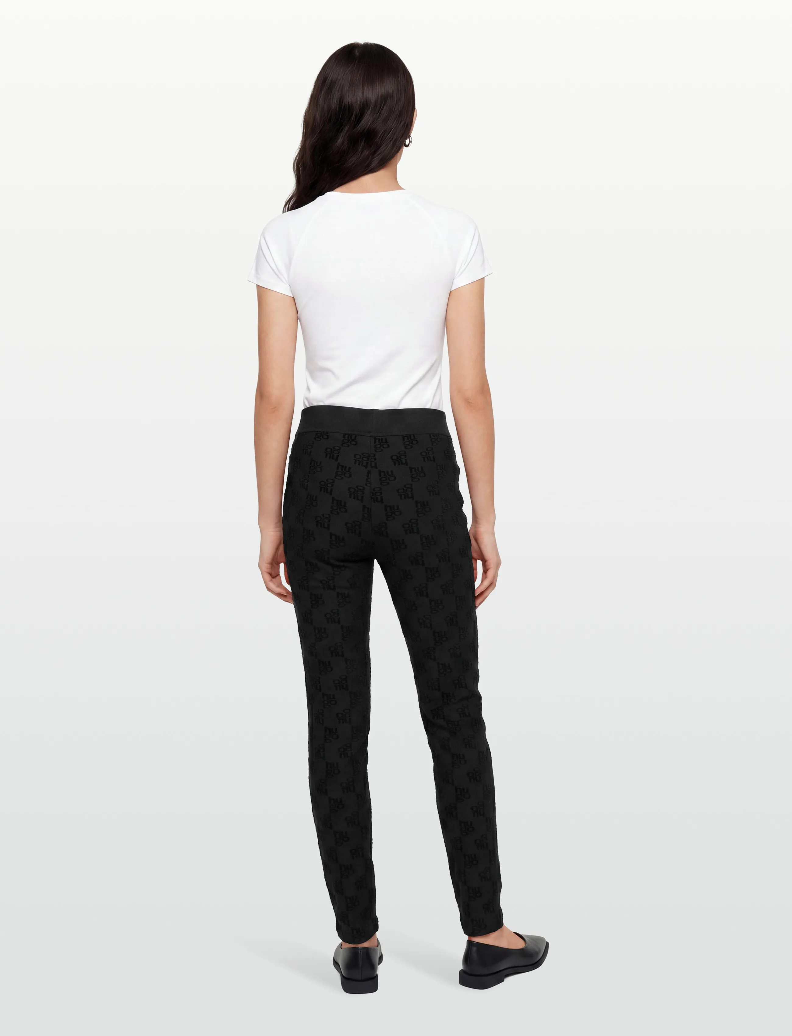 HUGO - TERRYMONOGRAM_PANTS - püksid - black - 4