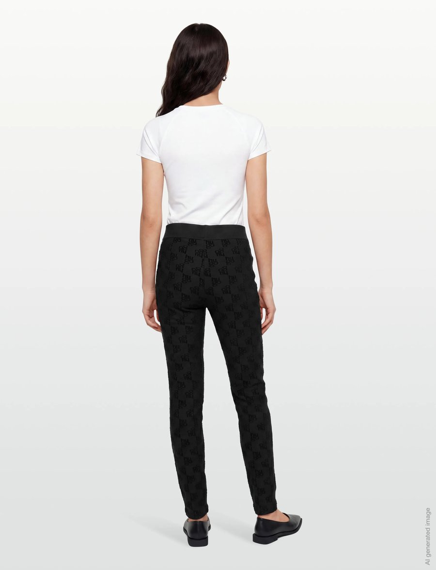 HUGO - TERRYMONOGRAM_PANTS - alltags-style - black - 4