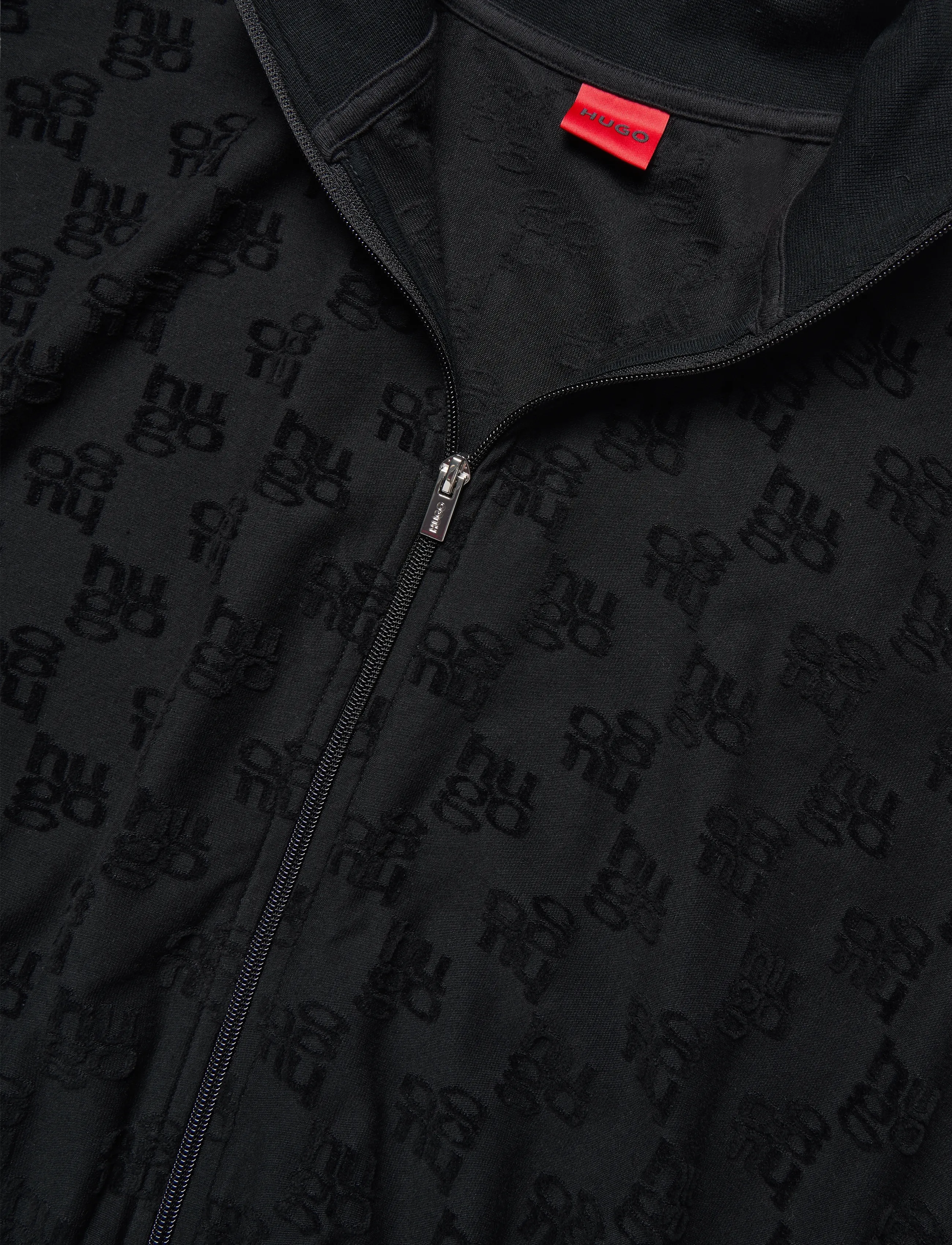 HUGO - TERRYMONOGRAM_JACKET - black - 2