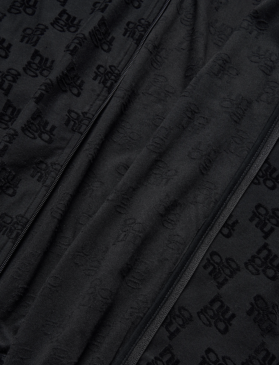HUGO - TERRYMONOGRAM_JACKET - frühlingsjacken - black - 4