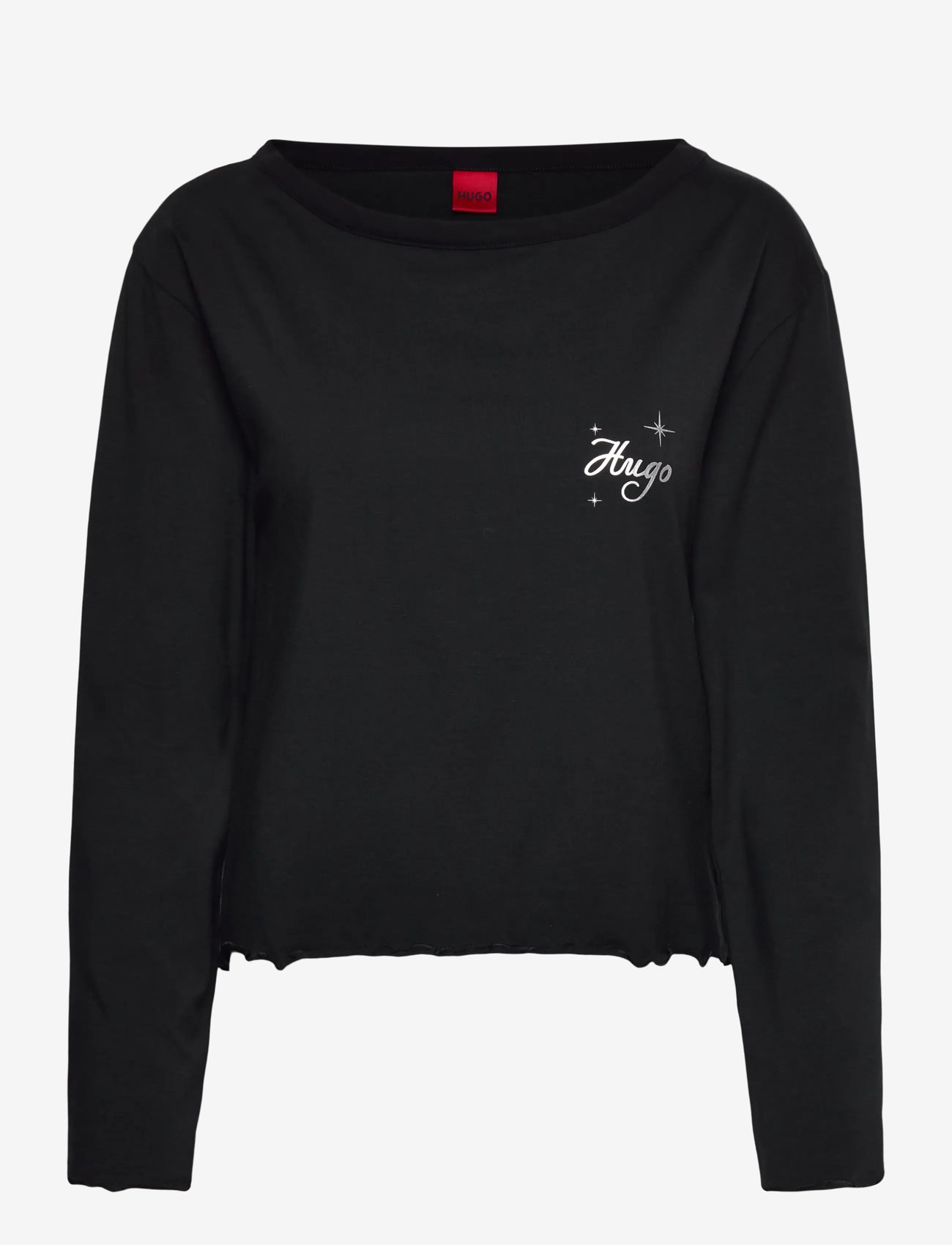 HUGO - CASUAL LS-SHIRT - langærmede toppe - black - 0