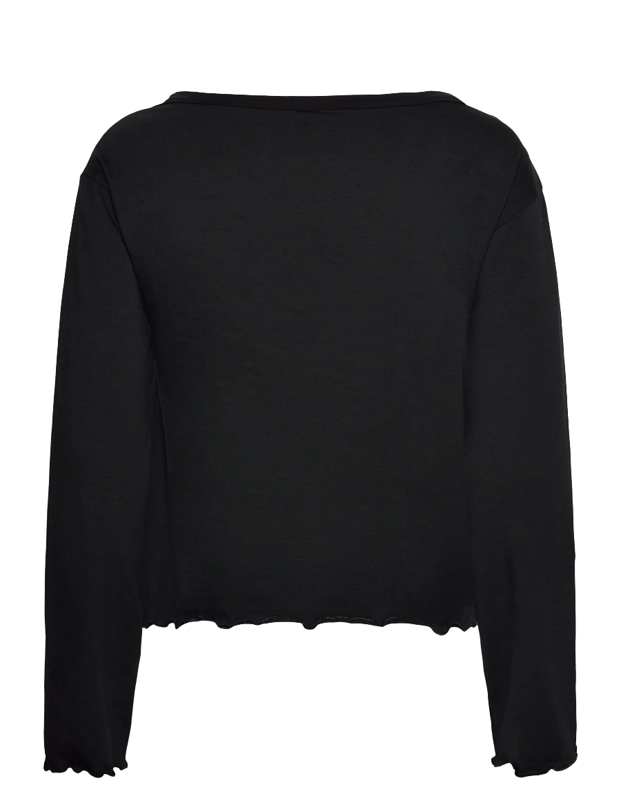 HUGO - CASUAL LS-SHIRT - långärmade toppar - black - 1