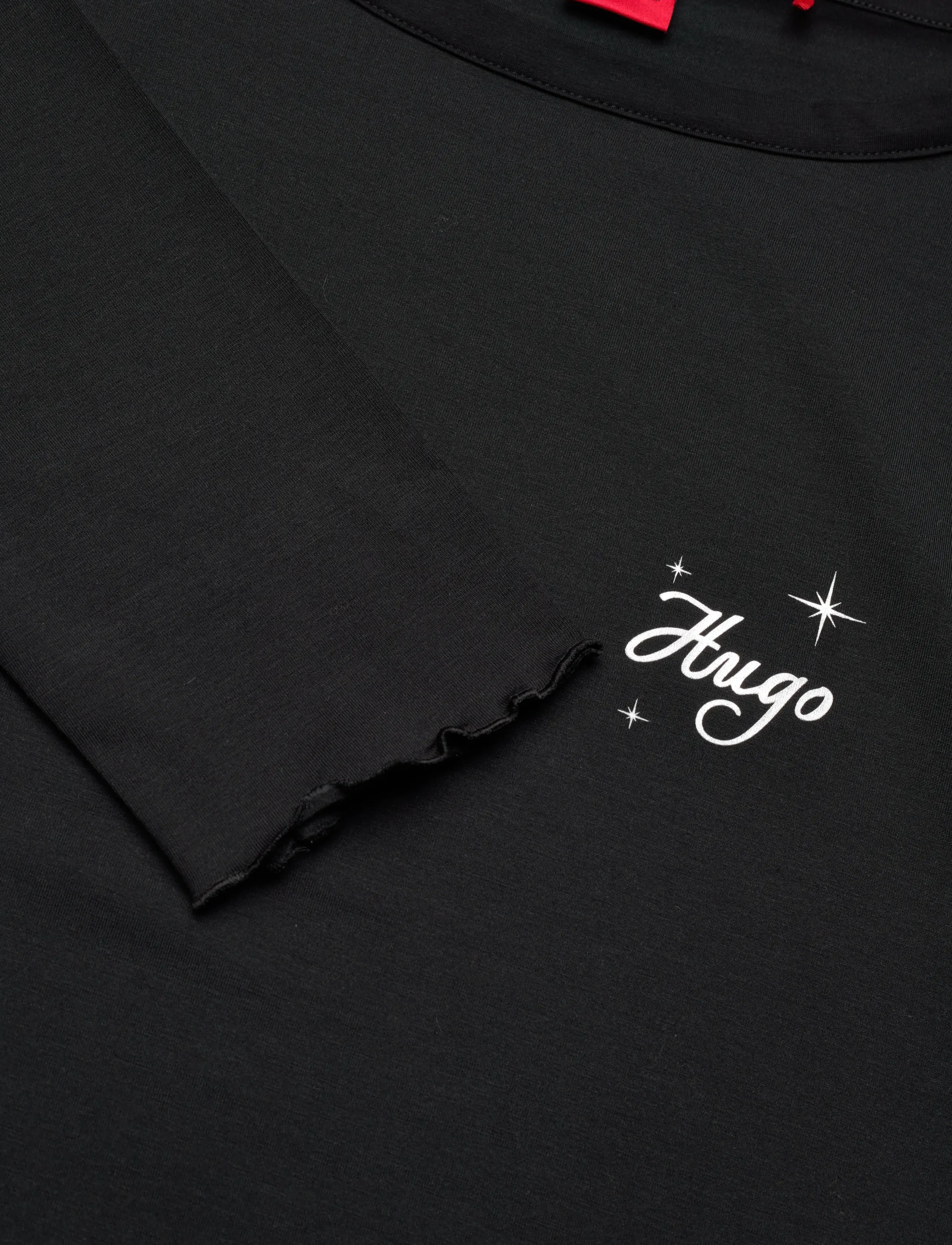 HUGO - CASUAL LS-SHIRT - langerma toppar - black - 2
