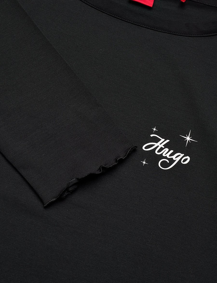 HUGO - CASUAL LS-SHIRT - långärmade toppar - black - 2