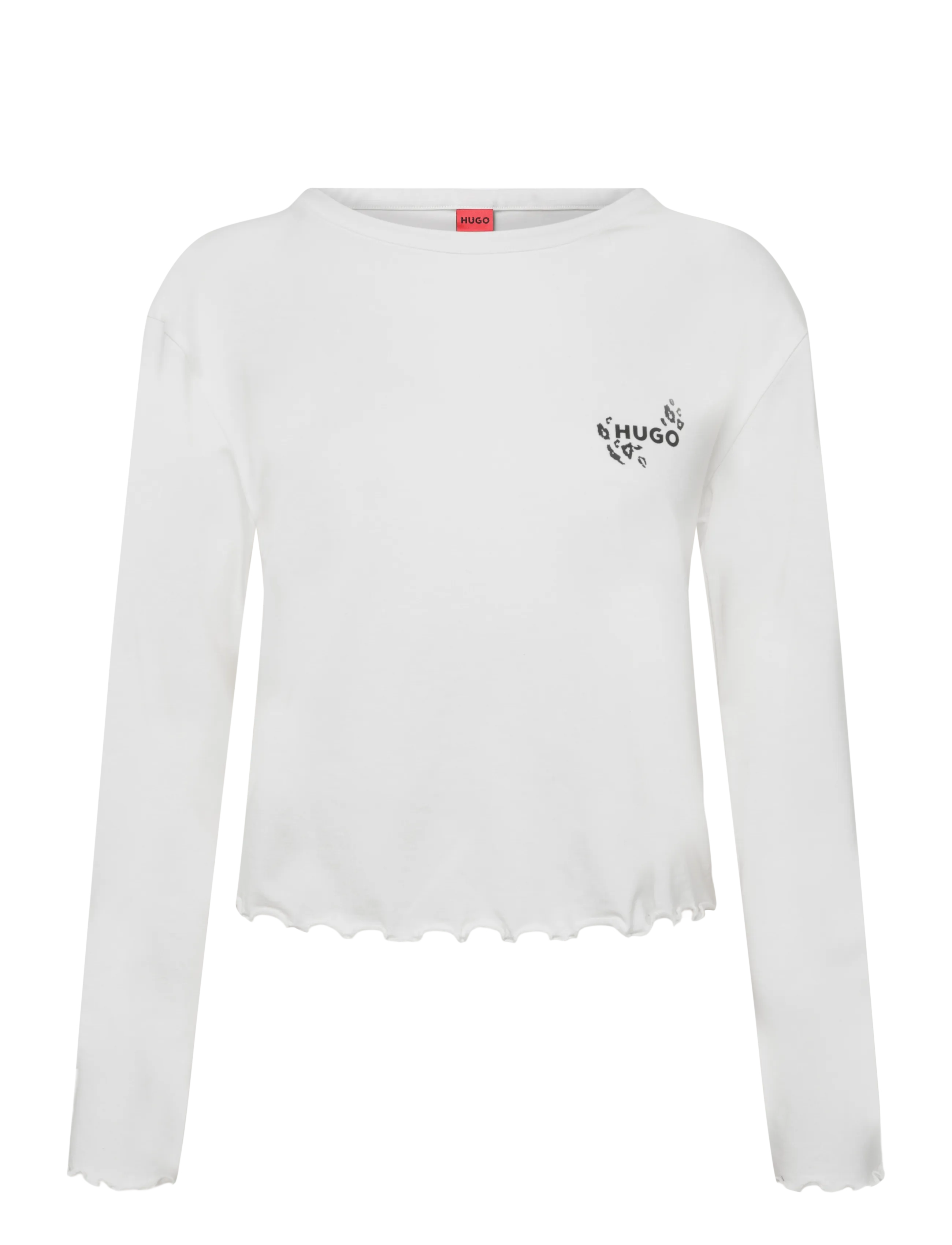 HUGO CASUAL LS-SHIRT - Kleidung - NATURAL / white