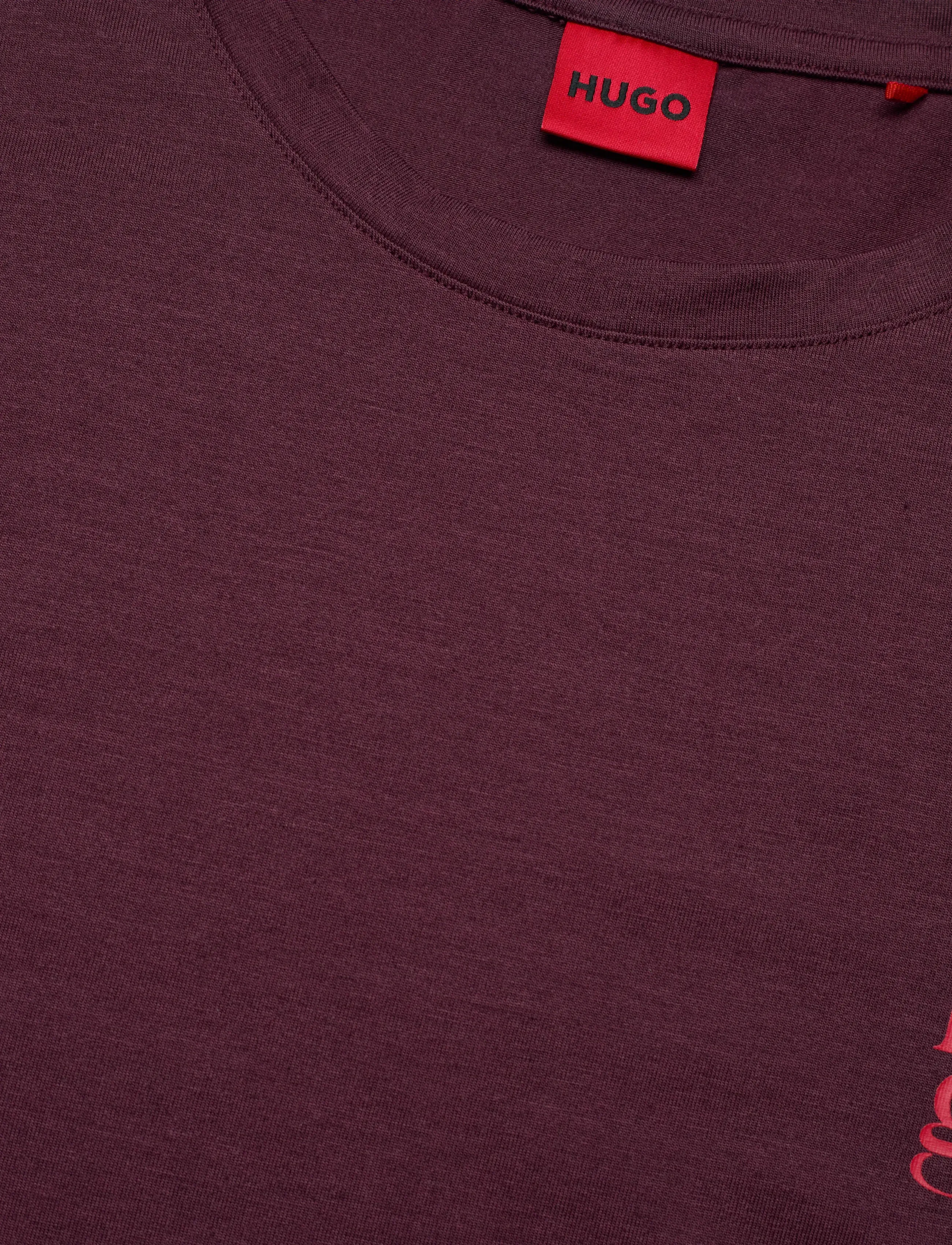 HUGO - CASUAL T-SHIRT - dark purple - 2