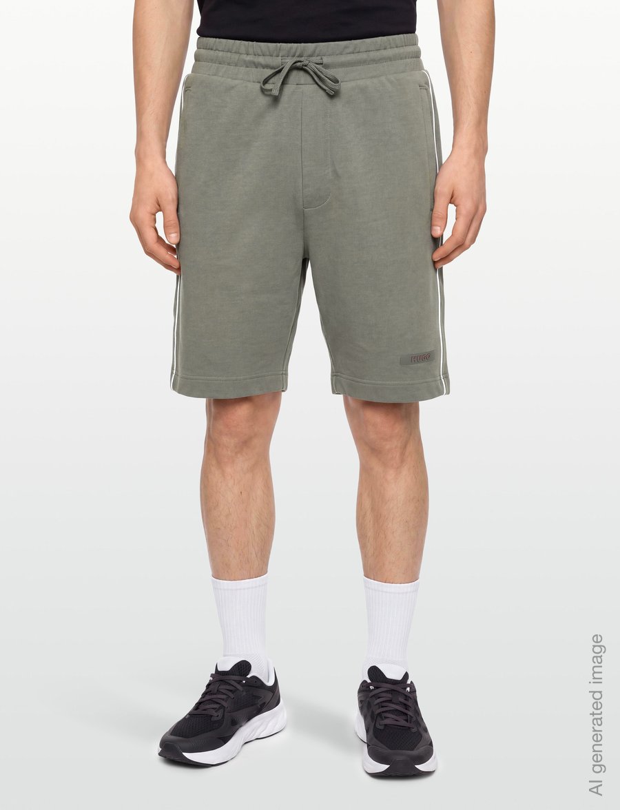 HUGO - PALO SHORTS - lühikesed dressipüksid - dark green - 3