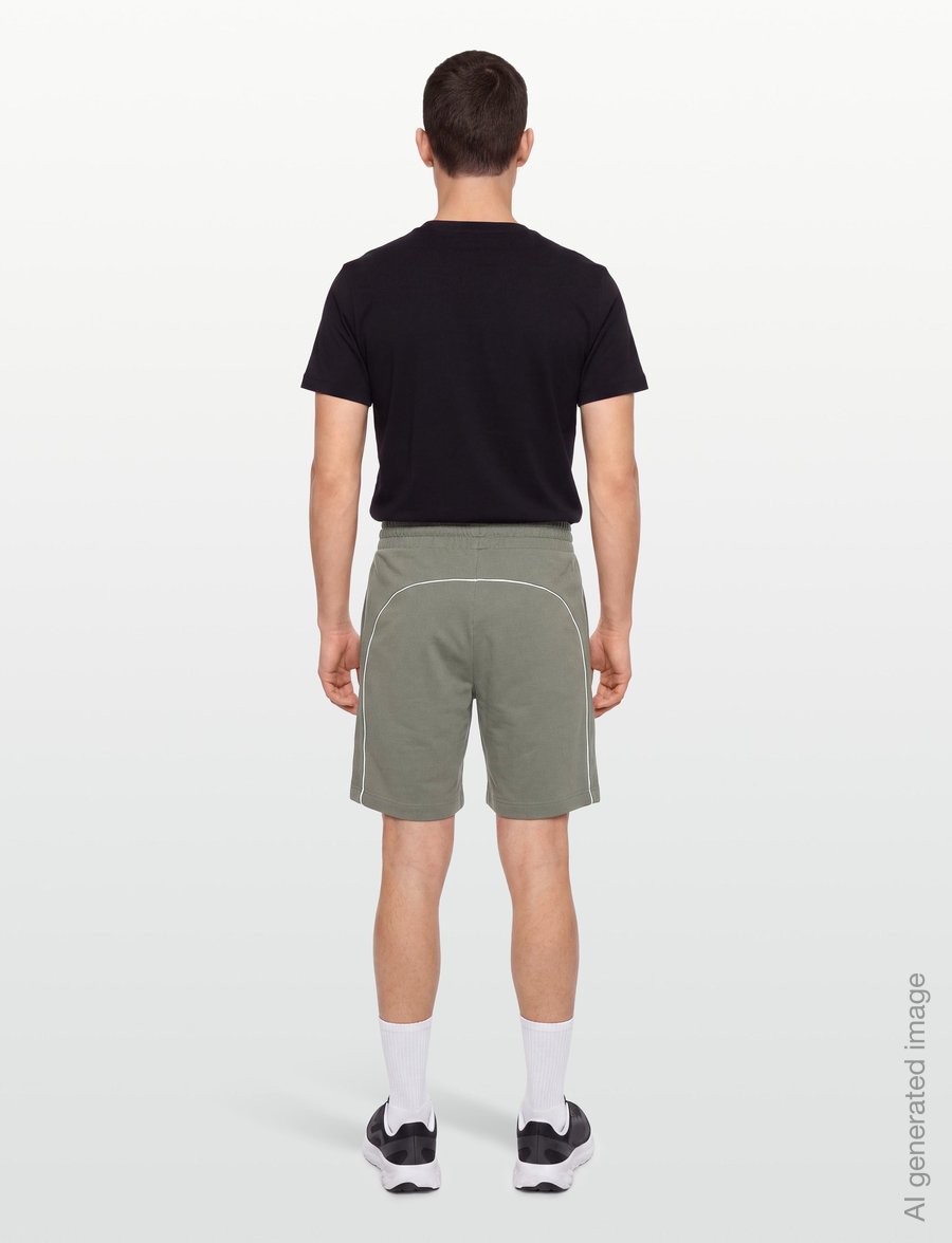 HUGO - PALO SHORTS - lühikesed dressipüksid - dark green - 4