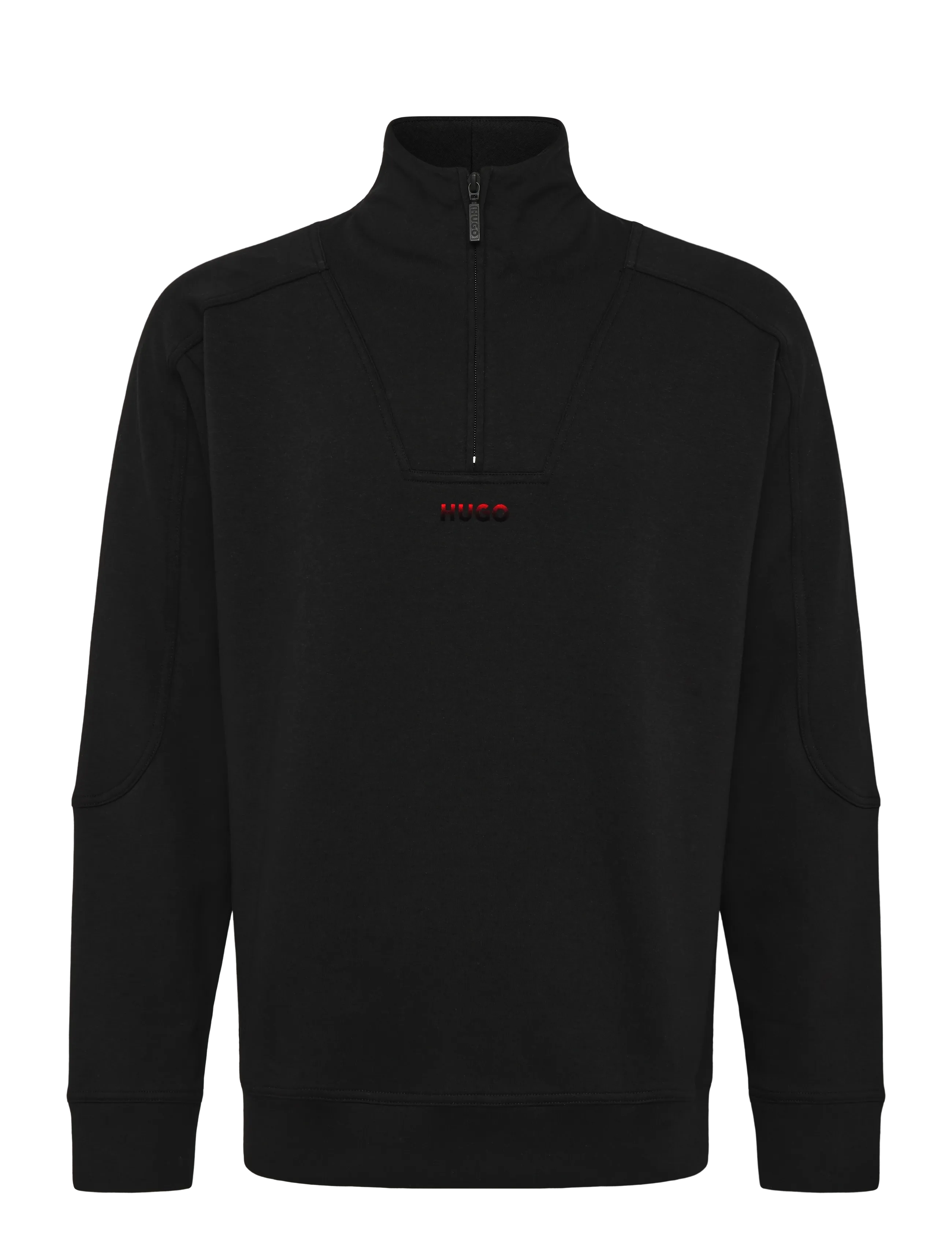 HUGO ATLAS HALF ZIP - Dressipluusid - BLACK / black