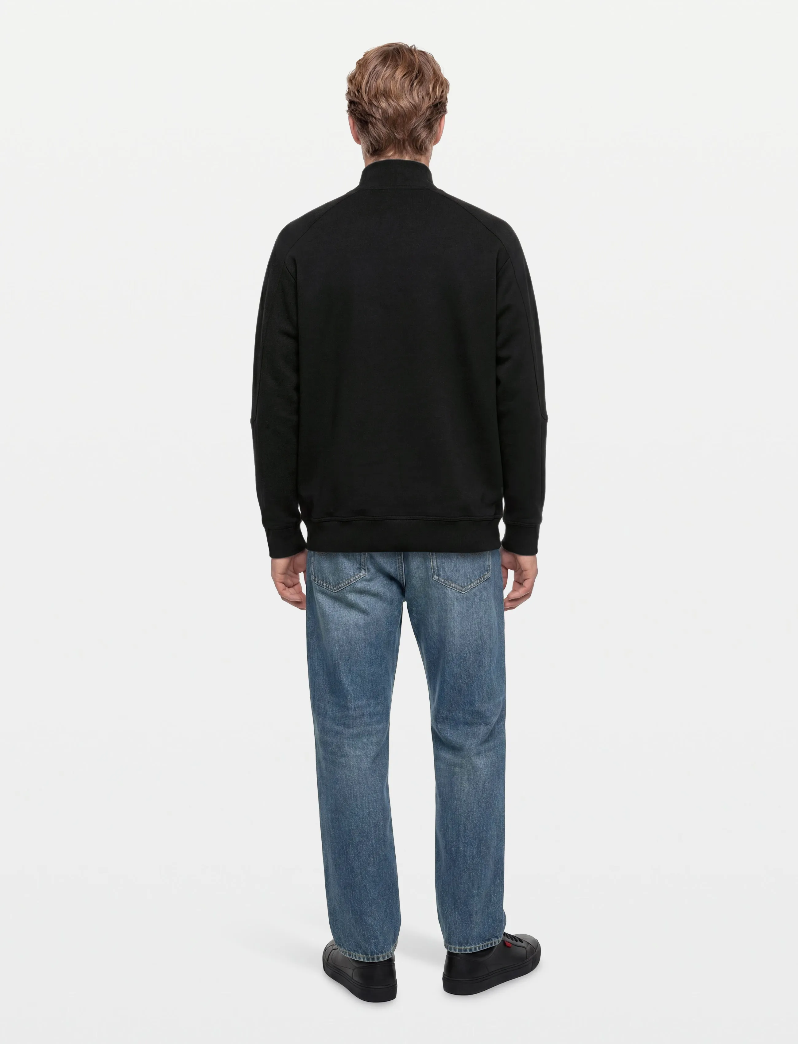 HUGO - ATLAS HALF ZIP - half zip strik - black - 4