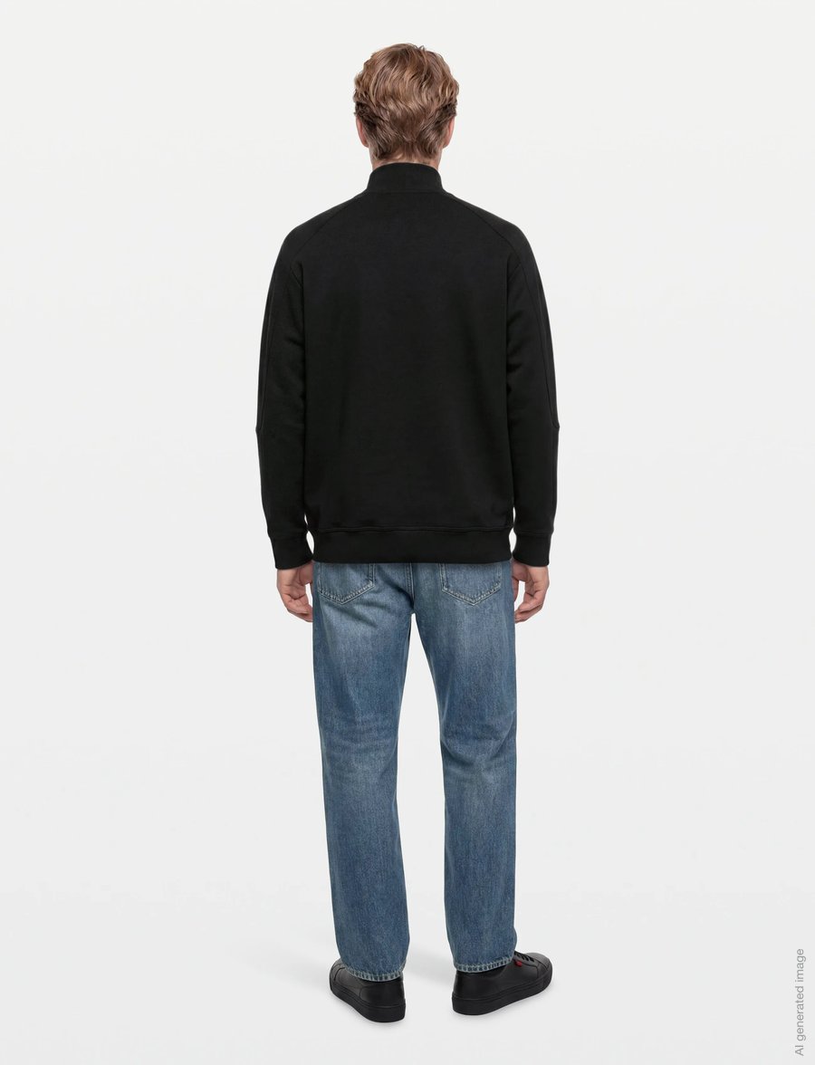 HUGO - ATLAS HALF ZIP - half zip strik - black - 4