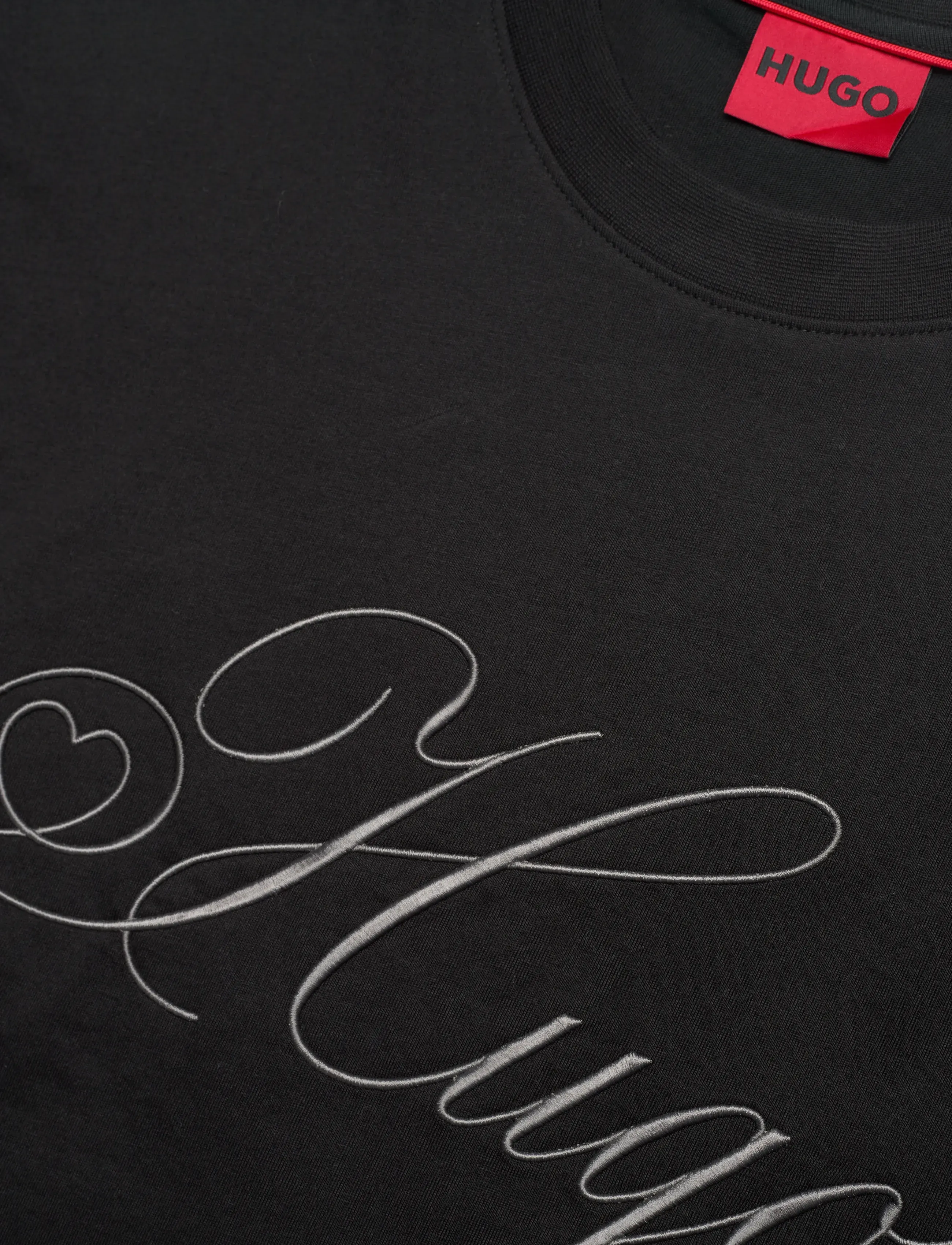 HUGO - Dalent - short-sleeved t-shirts - black - 5