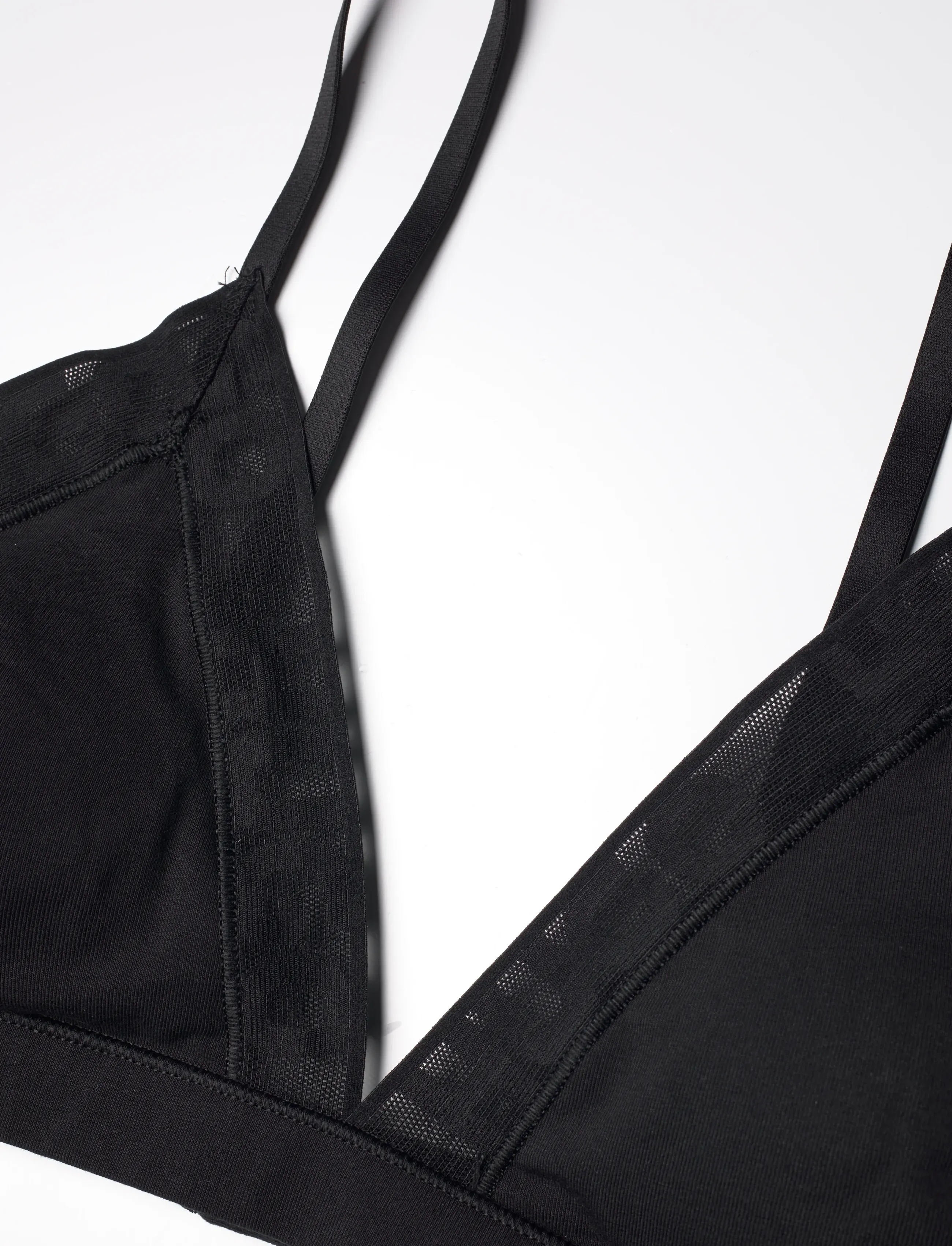 HUGO - MESH LOGO TRIANGLE P - bralette - black - 2