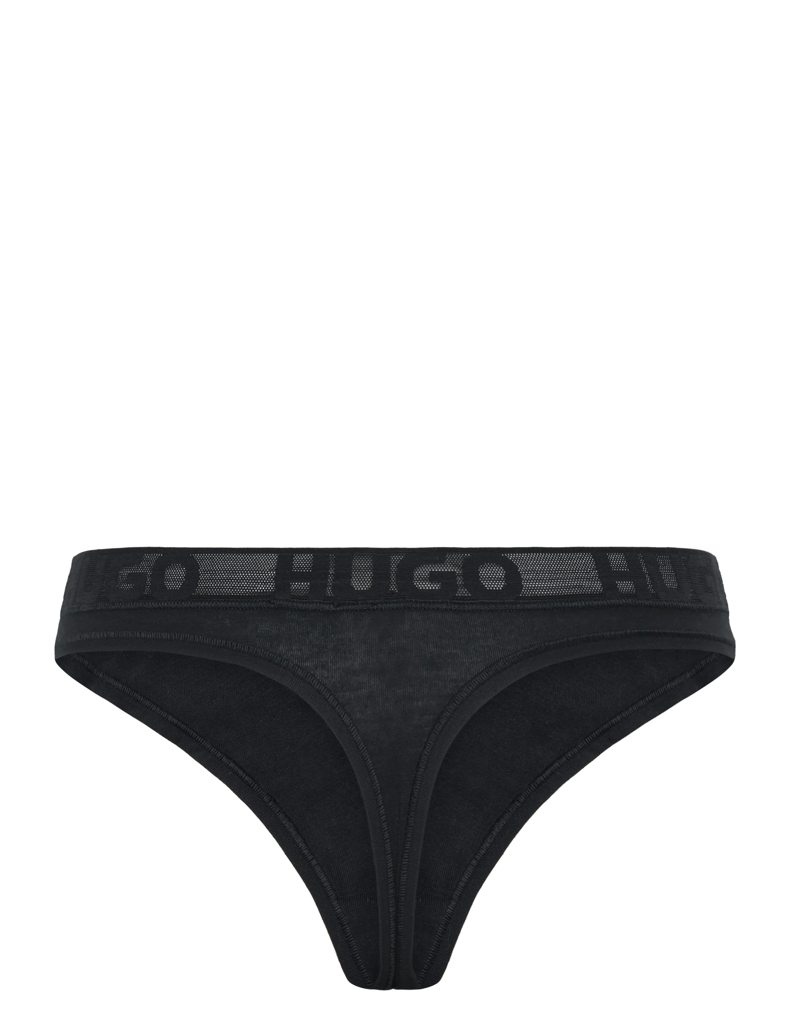 HUGO - MESH LOGO THONG - black - 1