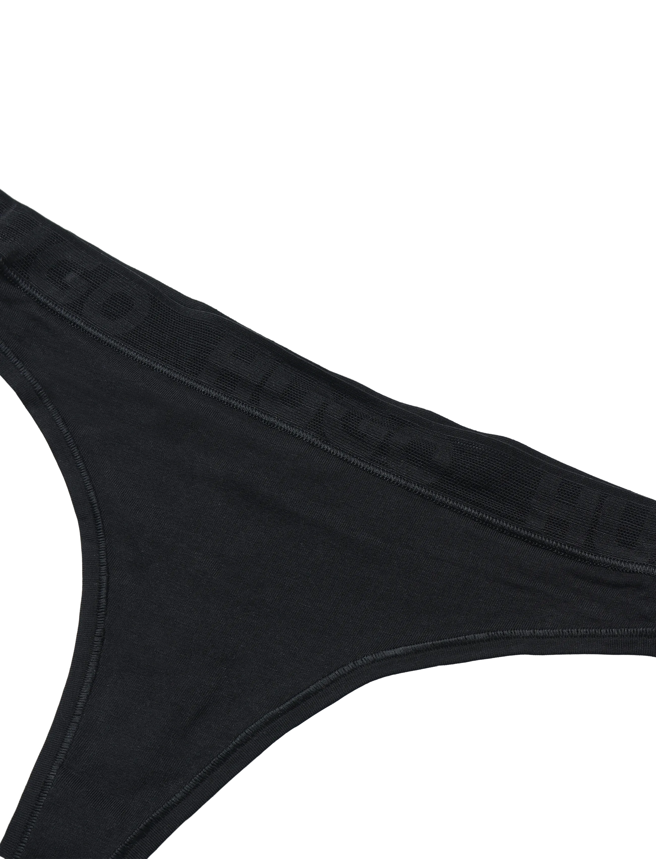 HUGO - MESH LOGO THONG - black - 2