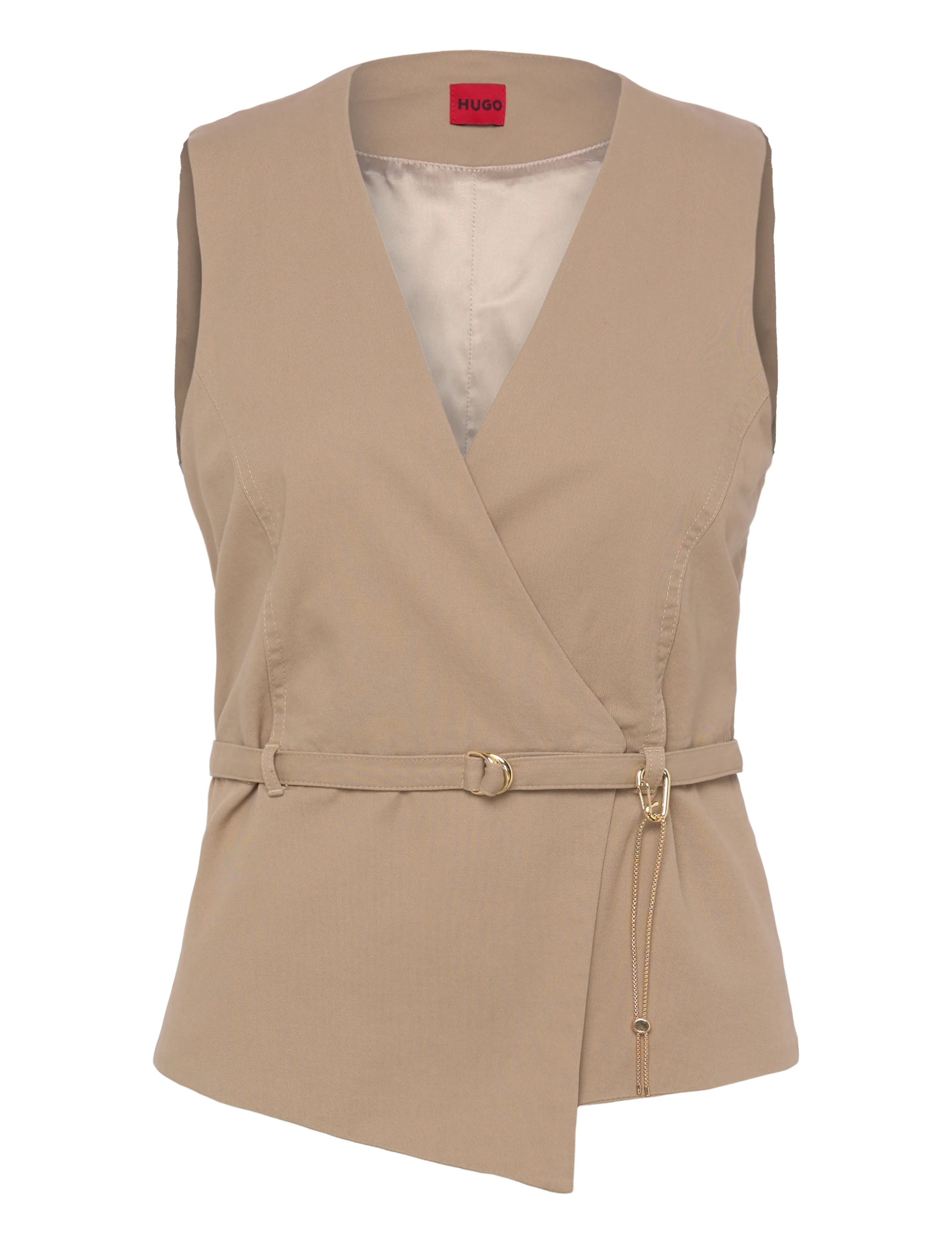 HUGO Ahella-1-W - Vests - LIGHT/PASTEL BROWN / brown