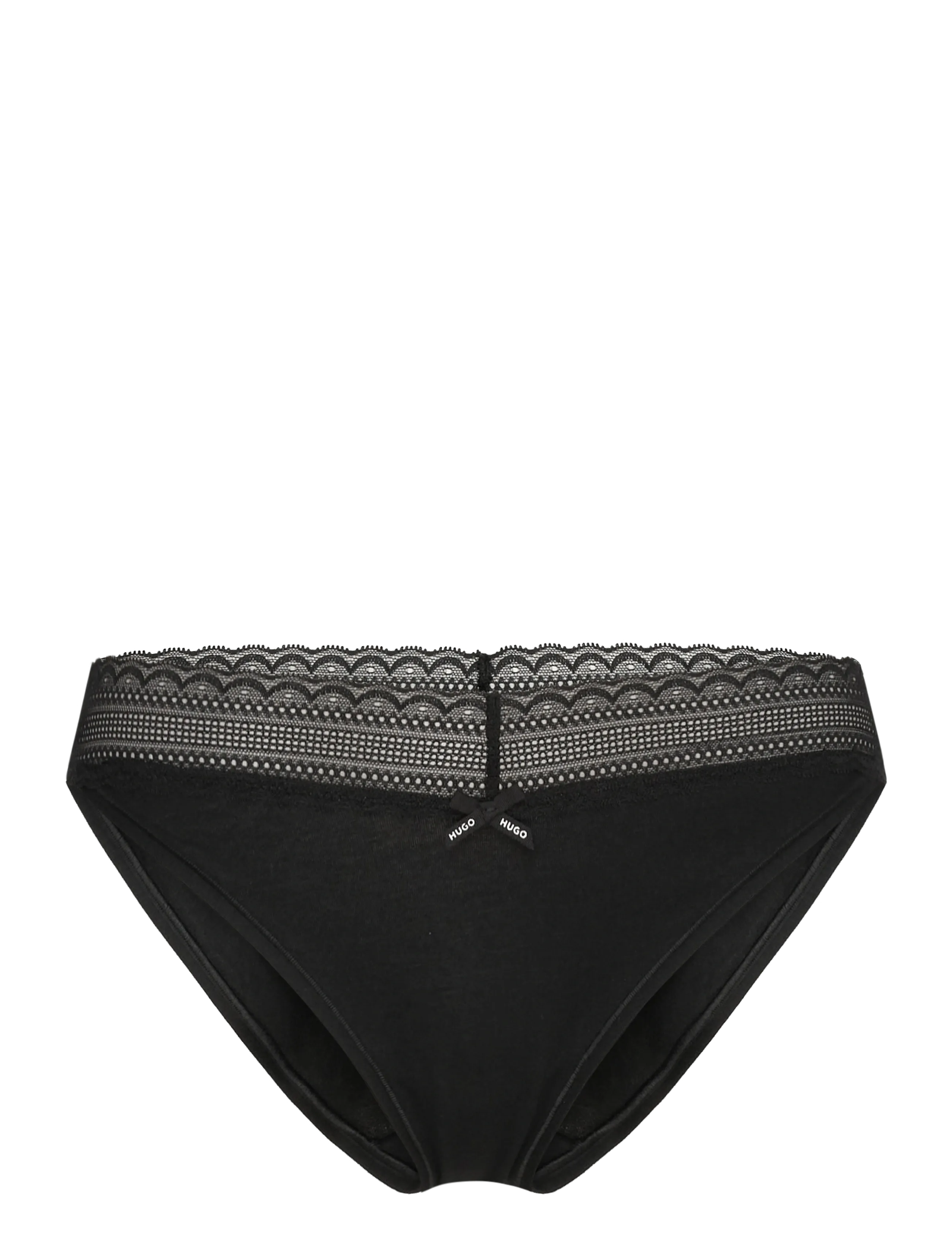 TRIPLET LACE BRIEF - BLACK