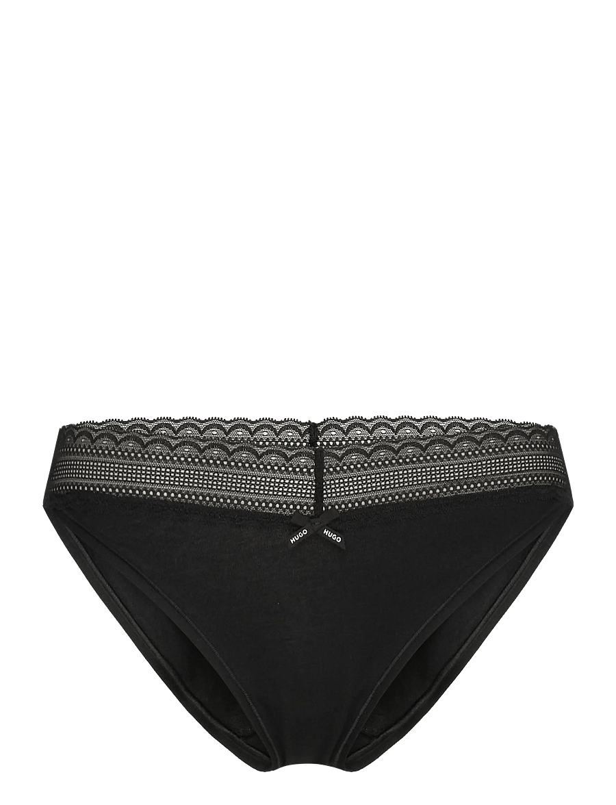 HUGO - TRIPLET LACE BRIEF - püksikud - black - 0