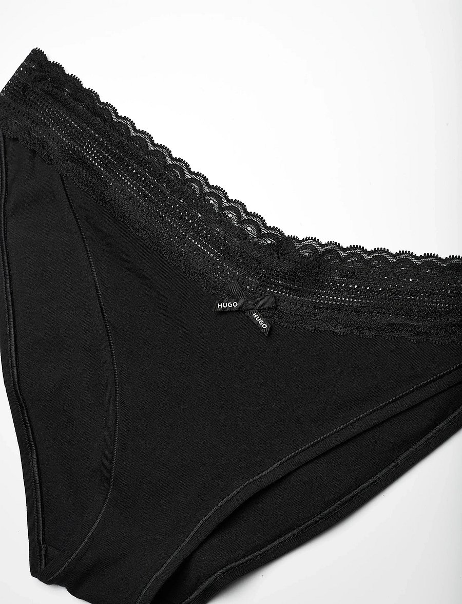 HUGO - TRIPLET LACE BRIEF - püksikud - black - 2