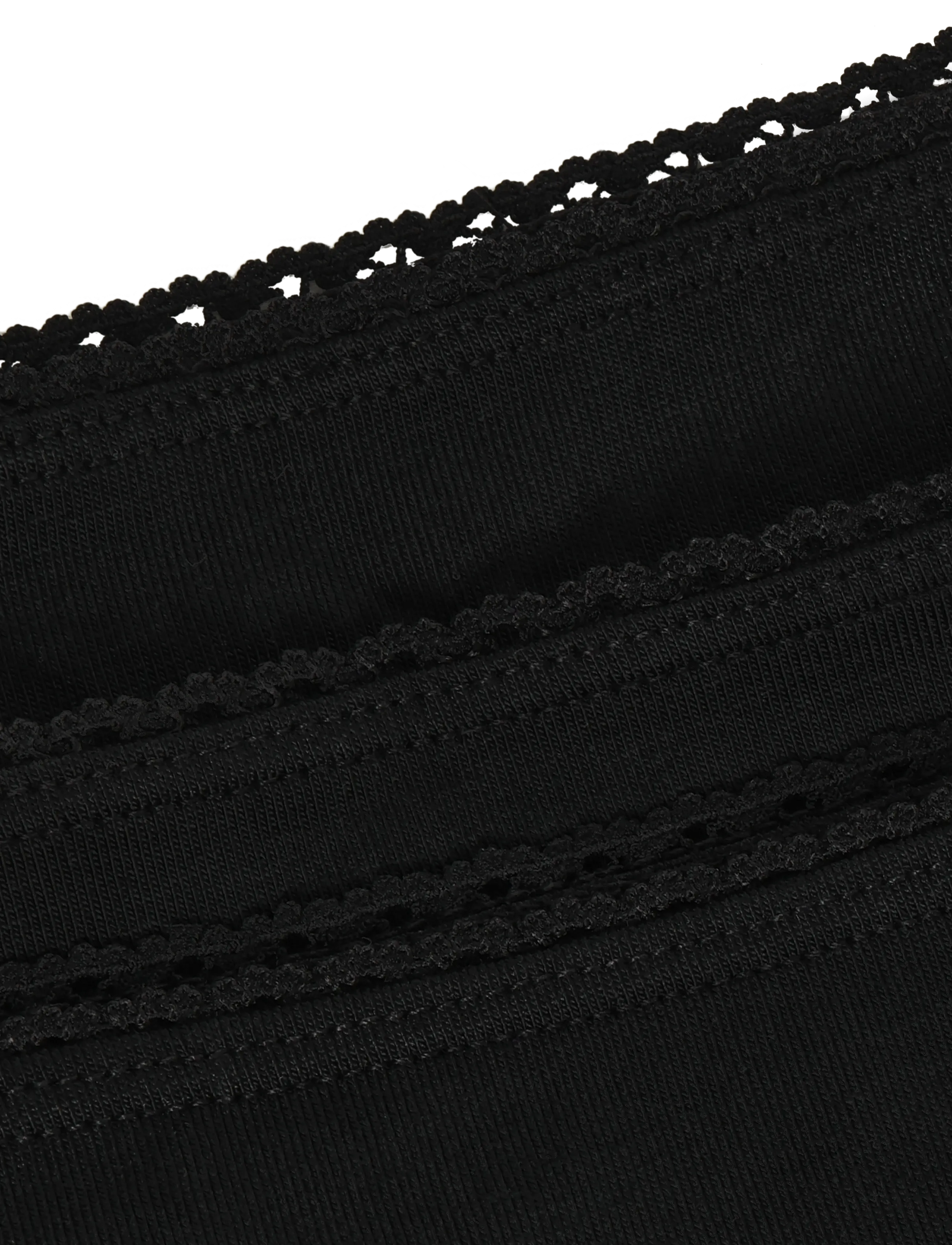 HUGO - TRIPLET LACE STRING - stringtrosor - black - 2