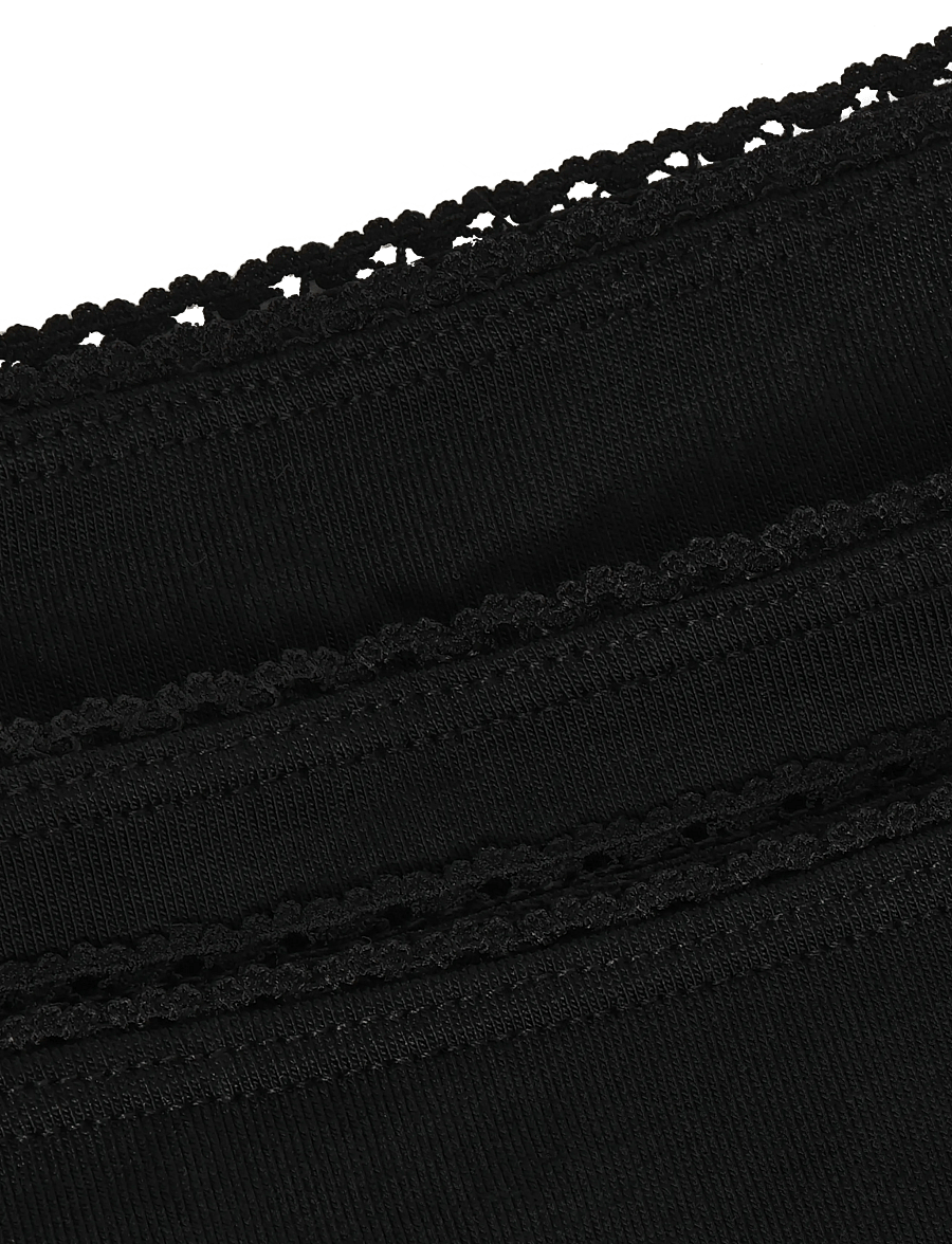 HUGO - TRIPLET LACE STRING - stringtrosor - black - 2