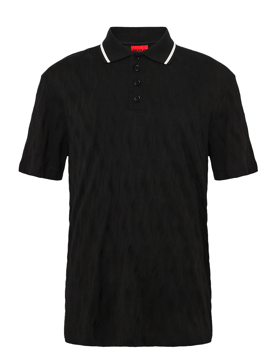 HUGO - Dunik - kortærmede poloer - black - 1