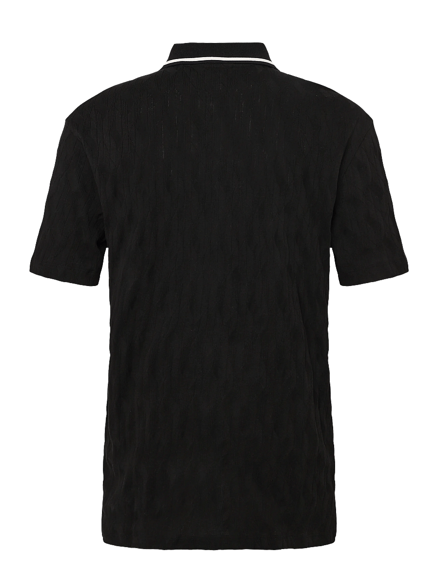 HUGO - Dunik - kortærmede poloer - black - 2