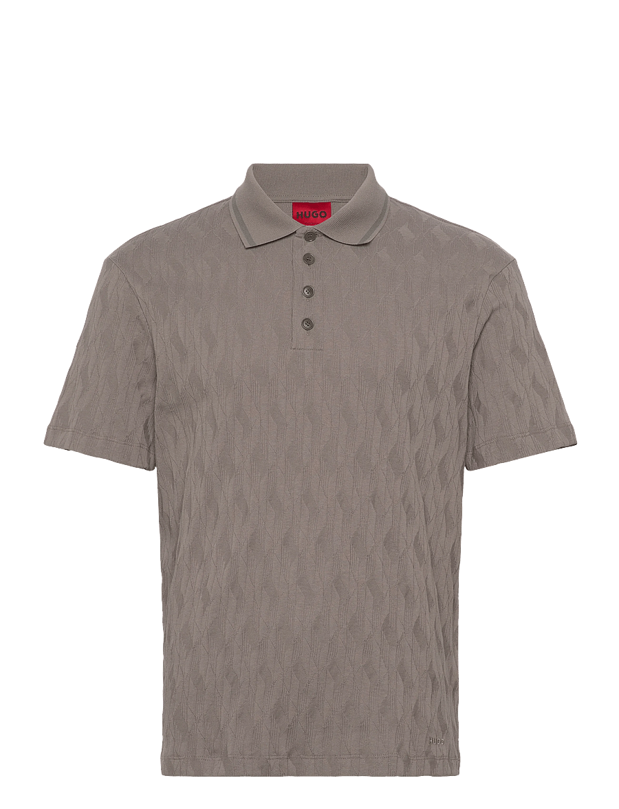 HUGO - Dunik - short-sleeved polos - light/pastel brown - 1