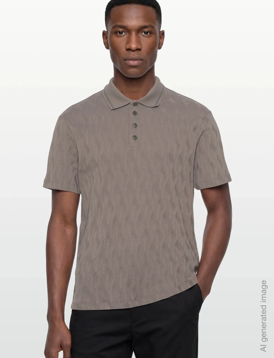 HUGO - Dunik - short-sleeved polos - light/pastel brown - 3