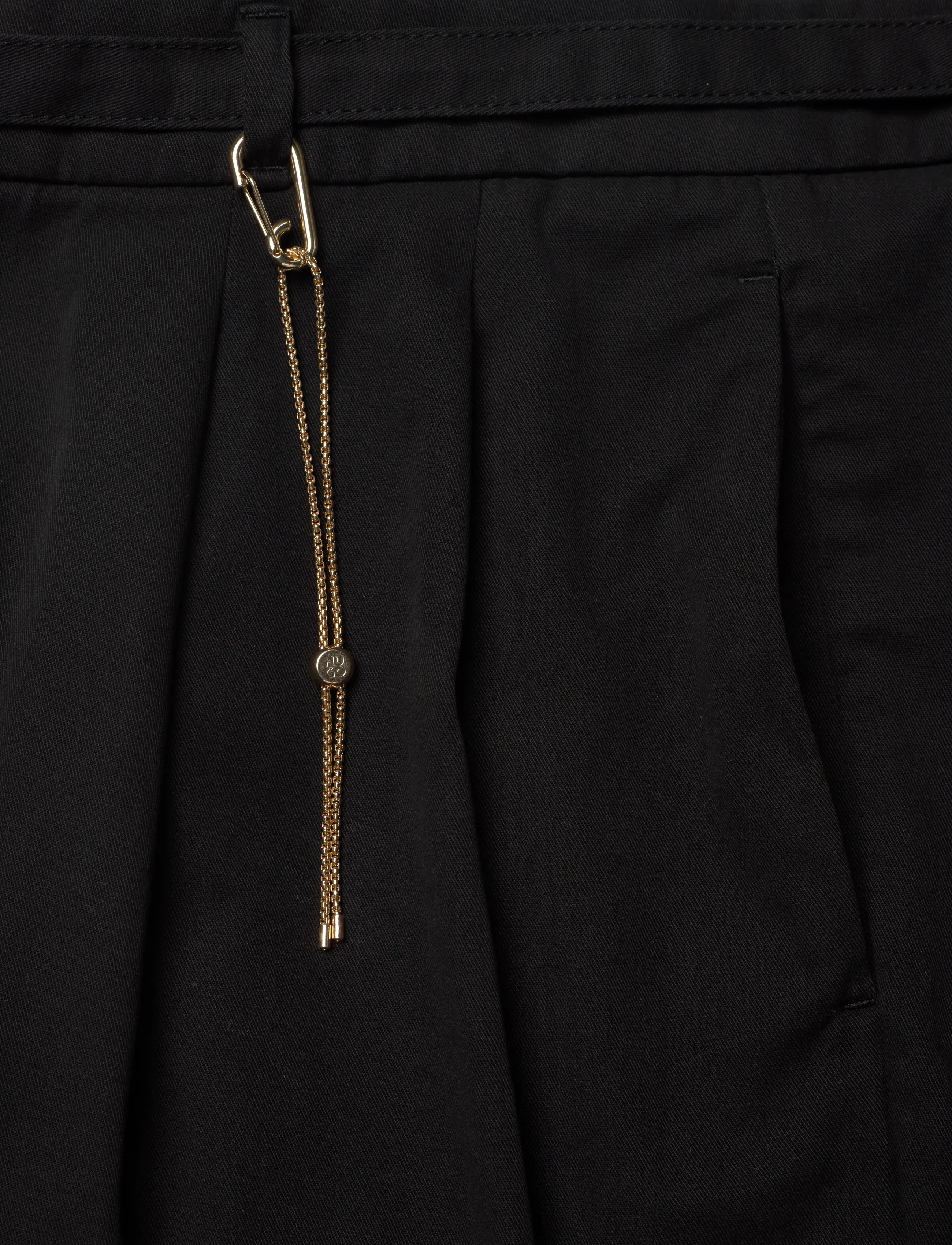 HUGO - Henesa-2-W - wide leg trousers - black - 2