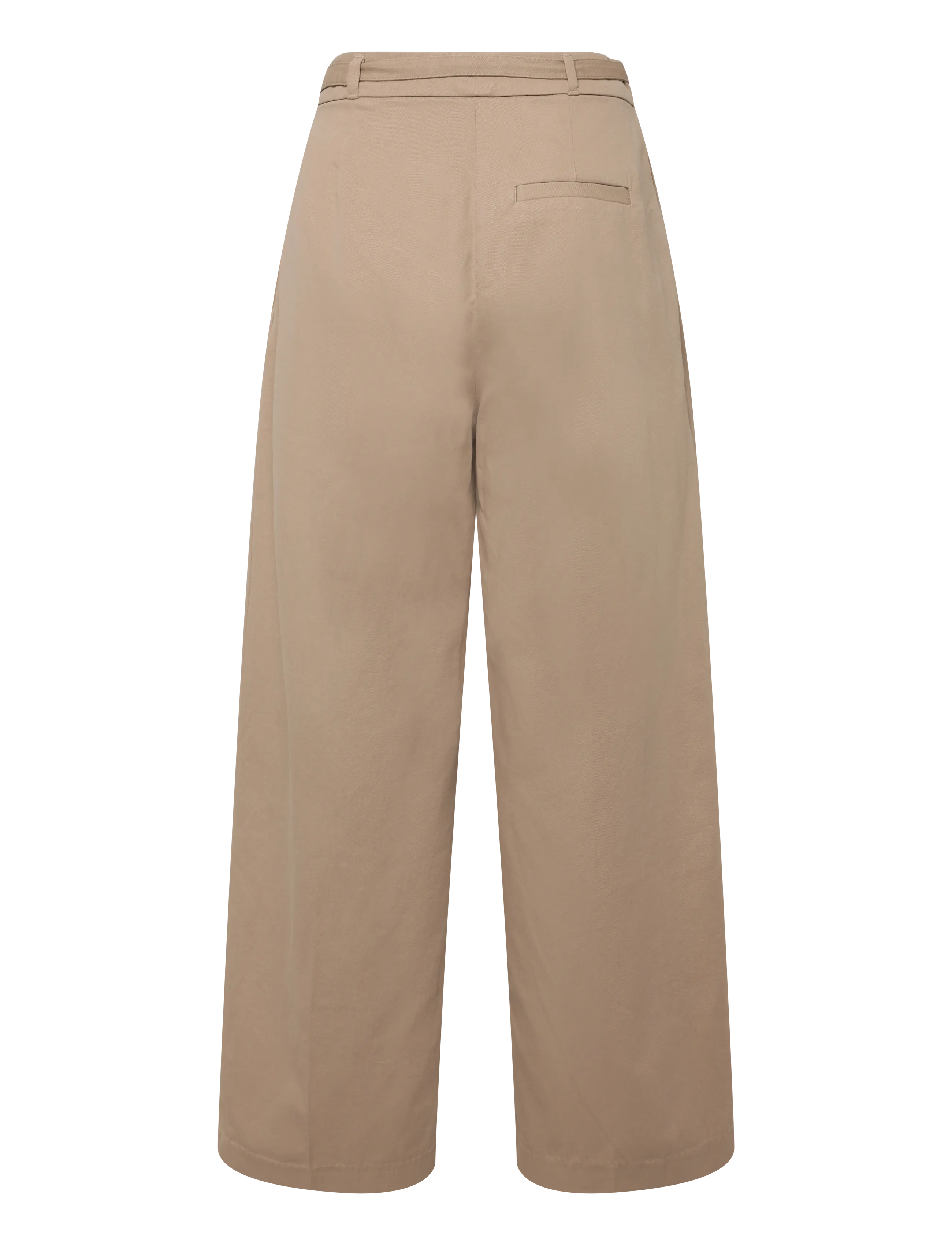 HUGO - Henesa-2-W - wide leg trousers - light/pastel brown - 1