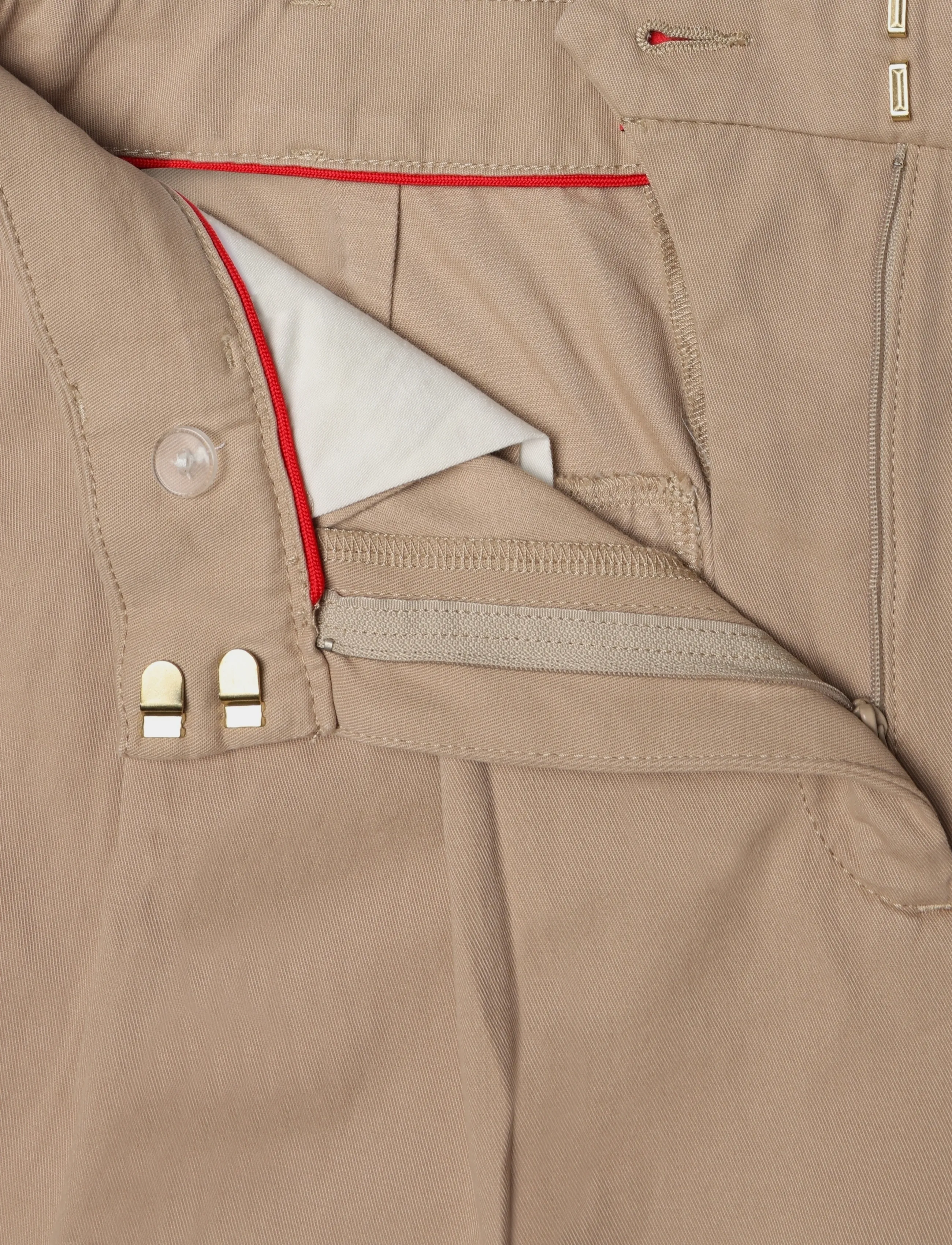 HUGO - Henesa-2-W - wide leg trousers - light/pastel brown - 3