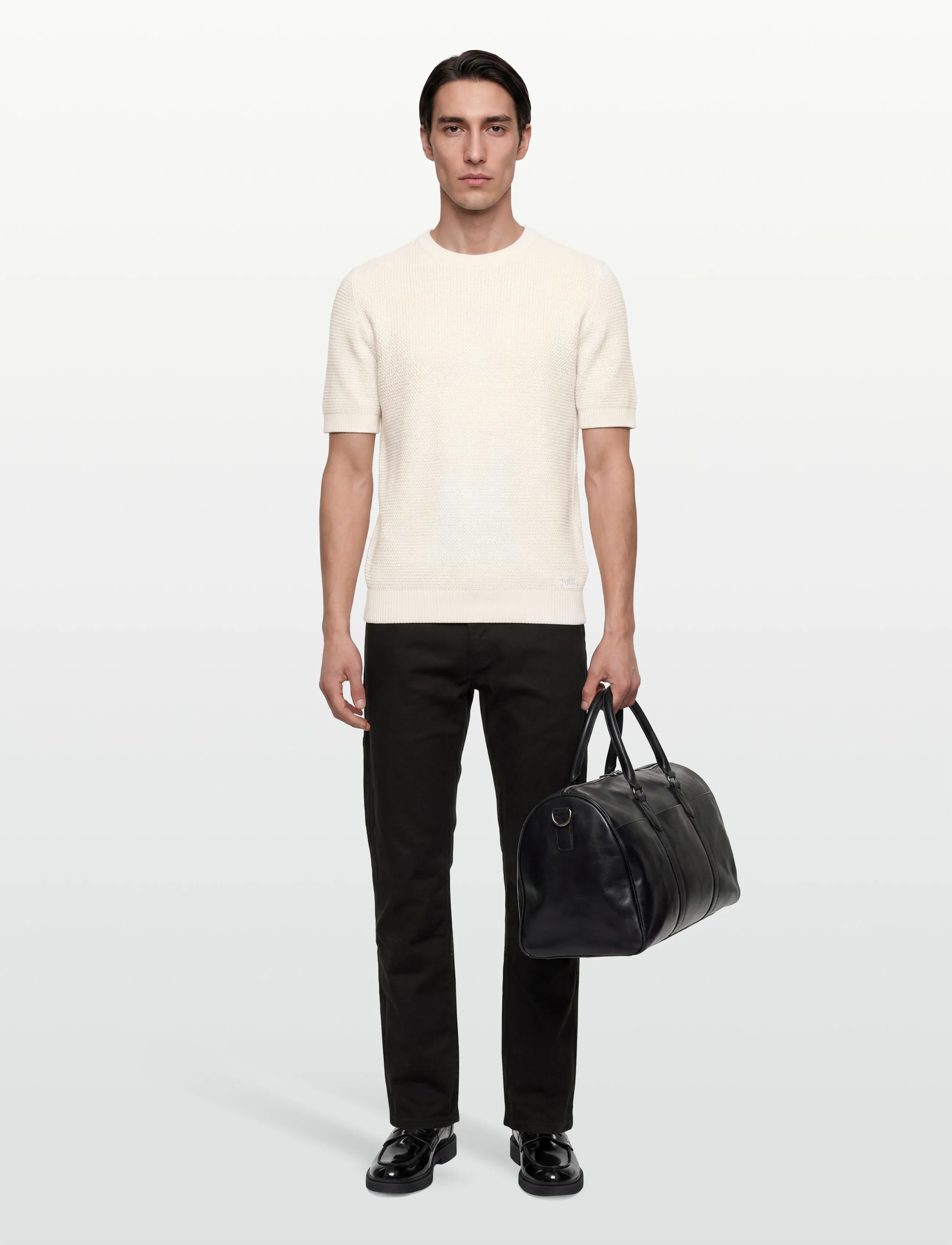 HUGO Saffon, XL, Knitwear, Weiß - Round Necks, Männerswear