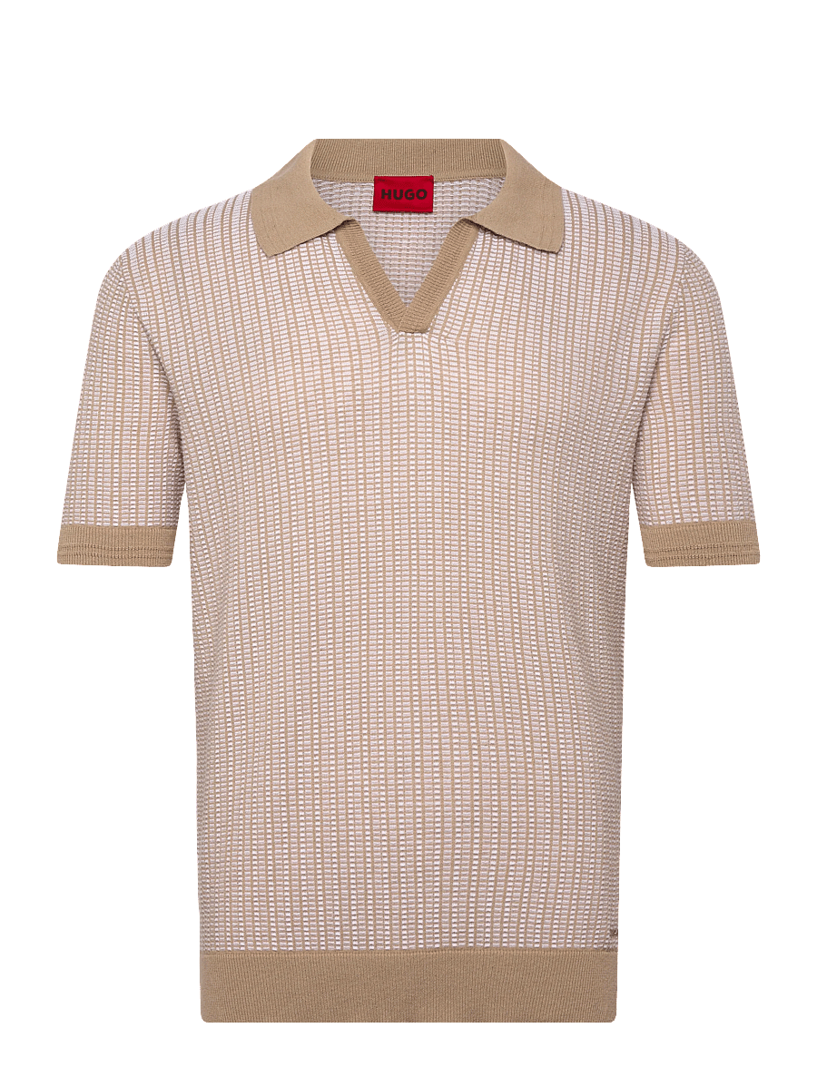 HUGO - Seeroy - knitted polos - medium beige - 1