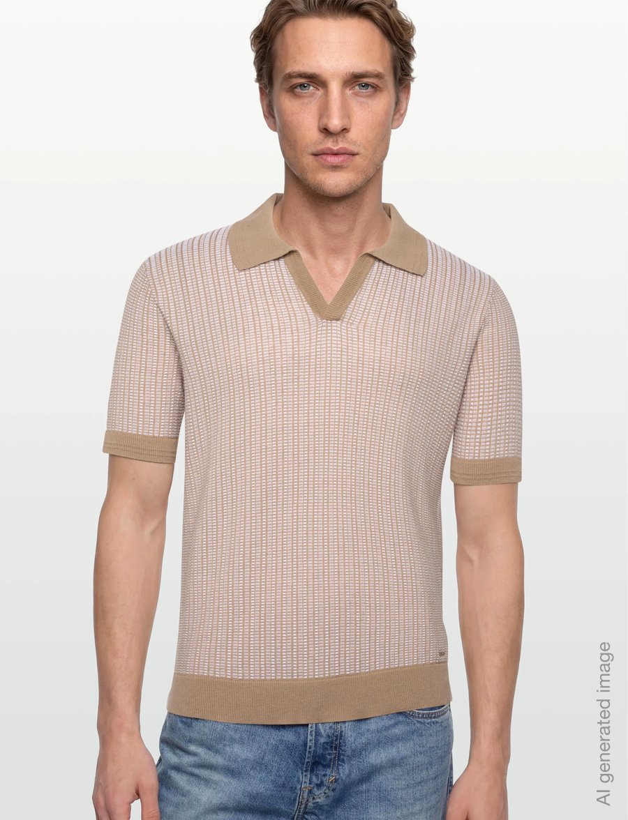 HUGO - Seeroy - knitted polos - medium beige - 3