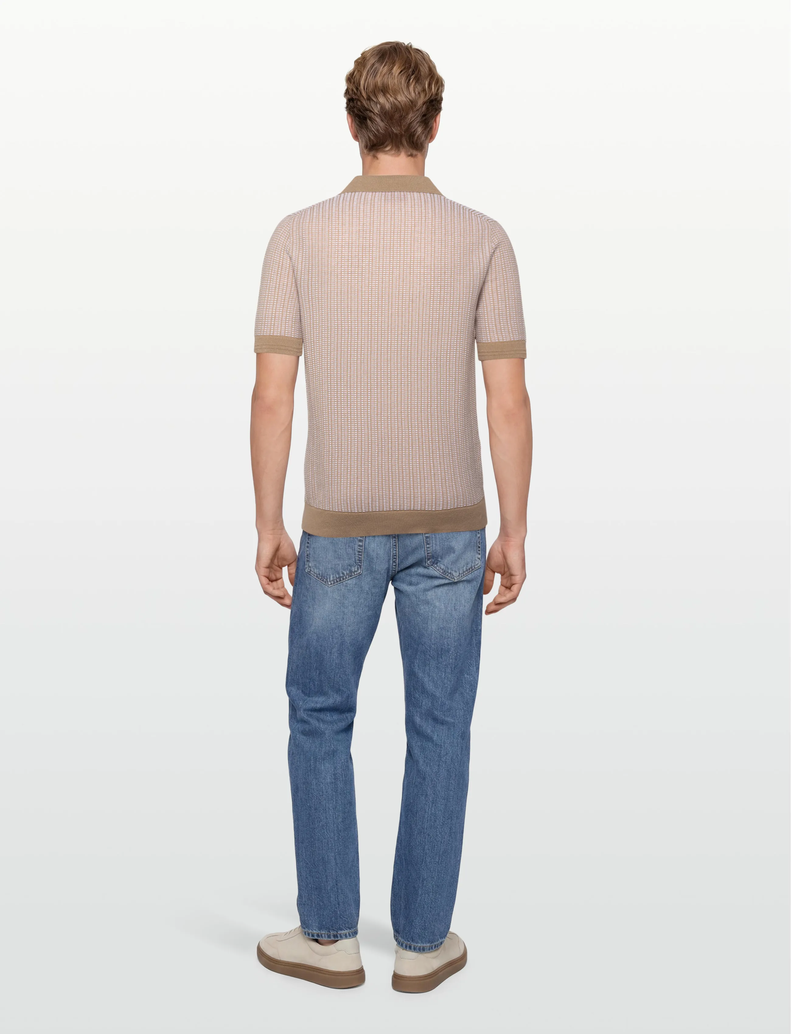 HUGO - Seeroy - stickade pikéer - medium beige - 4