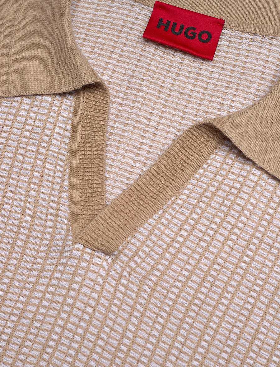 HUGO - Seeroy - knitted polos - medium beige - 5