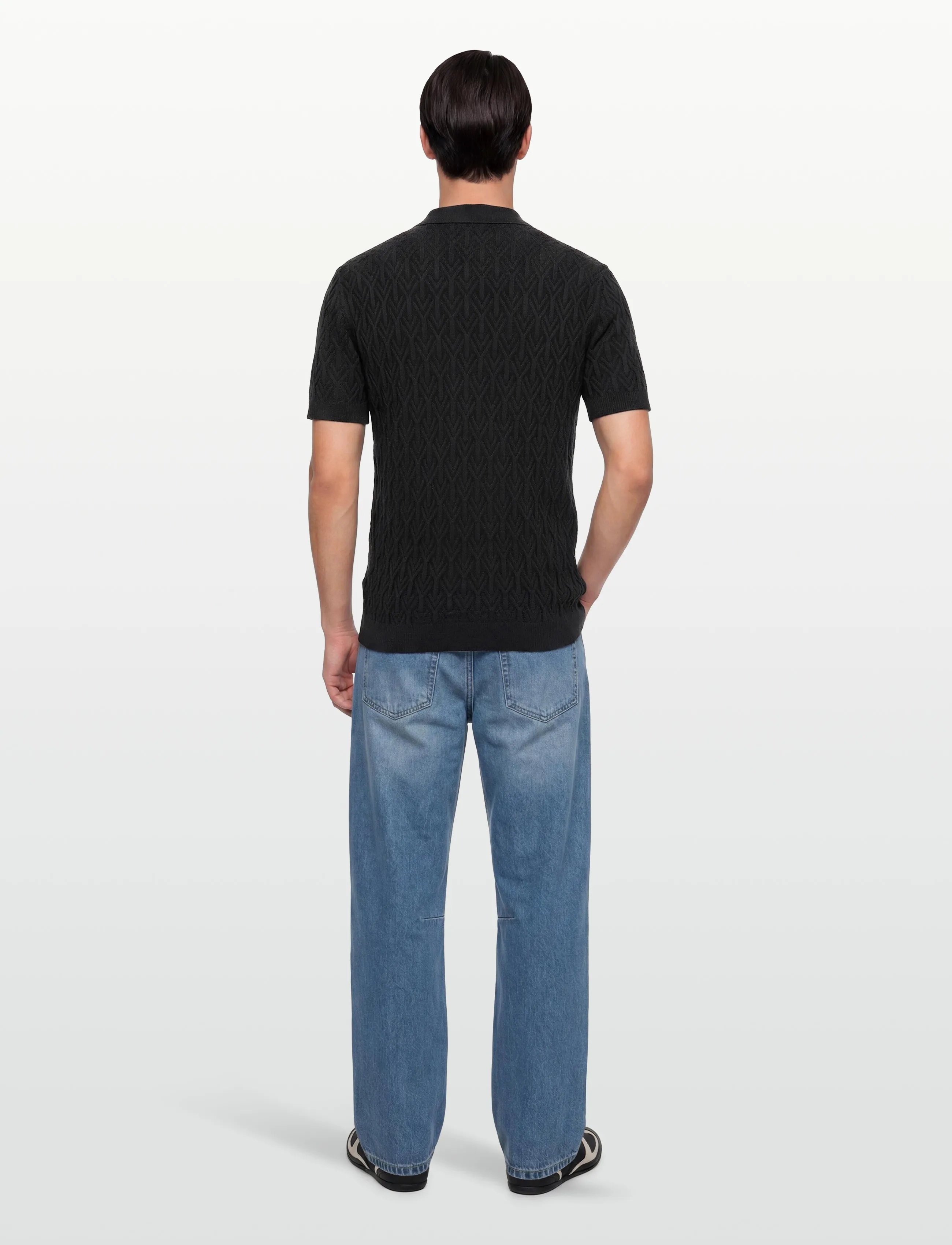 HUGO - Shirds - basic knitwear - black - 4
