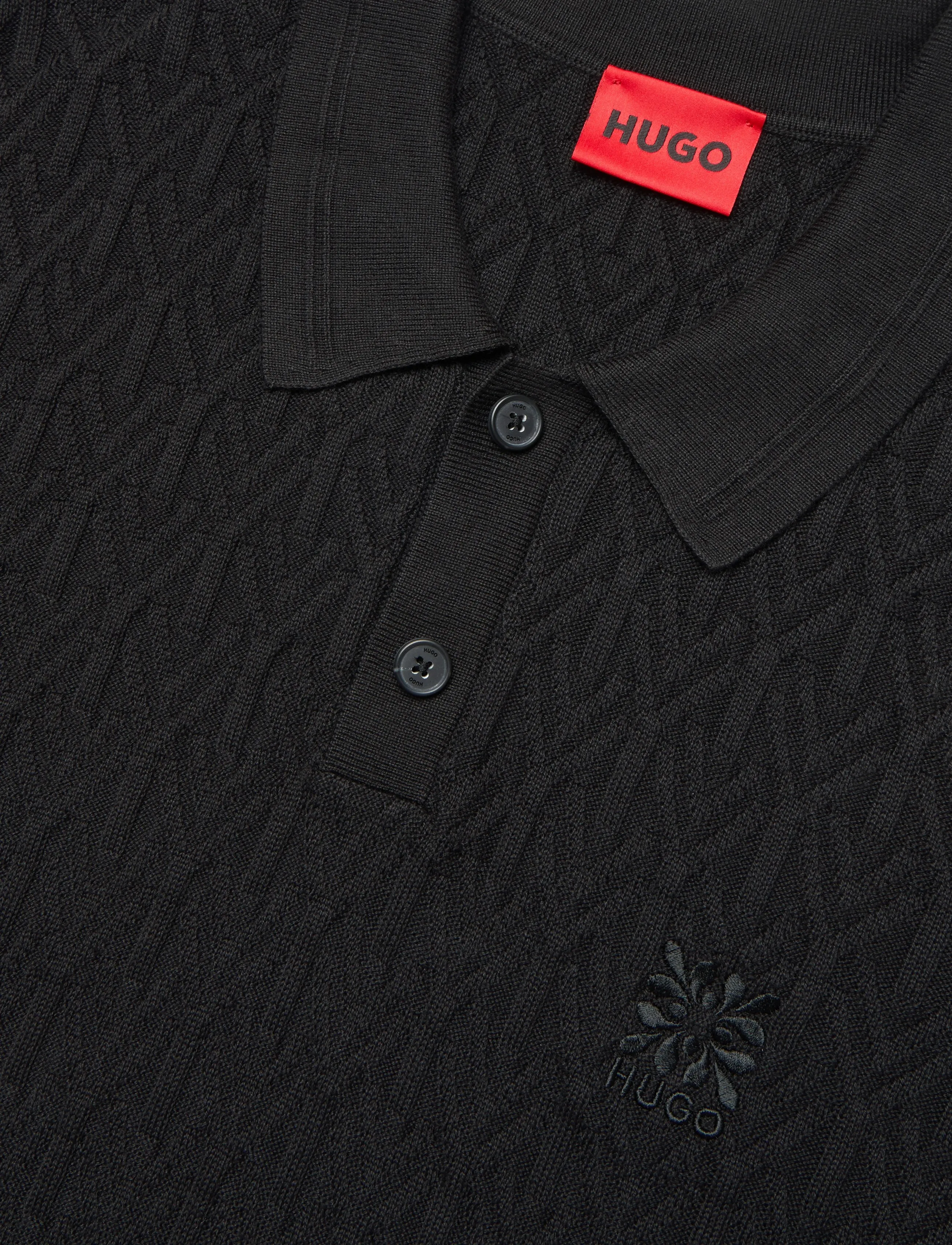 HUGO - Shirds - polostrik - black - 2