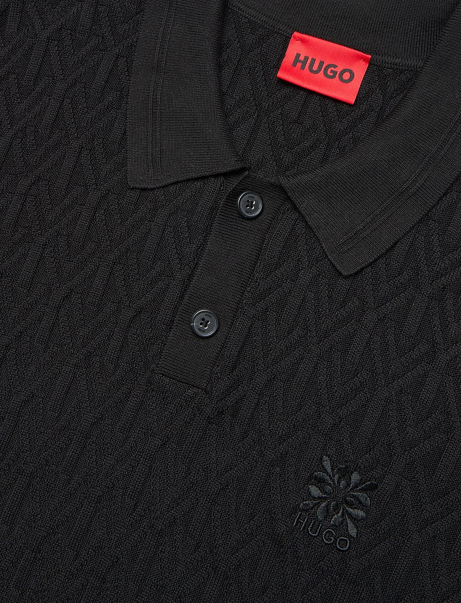 HUGO - Shirds - polostrik - black - 2