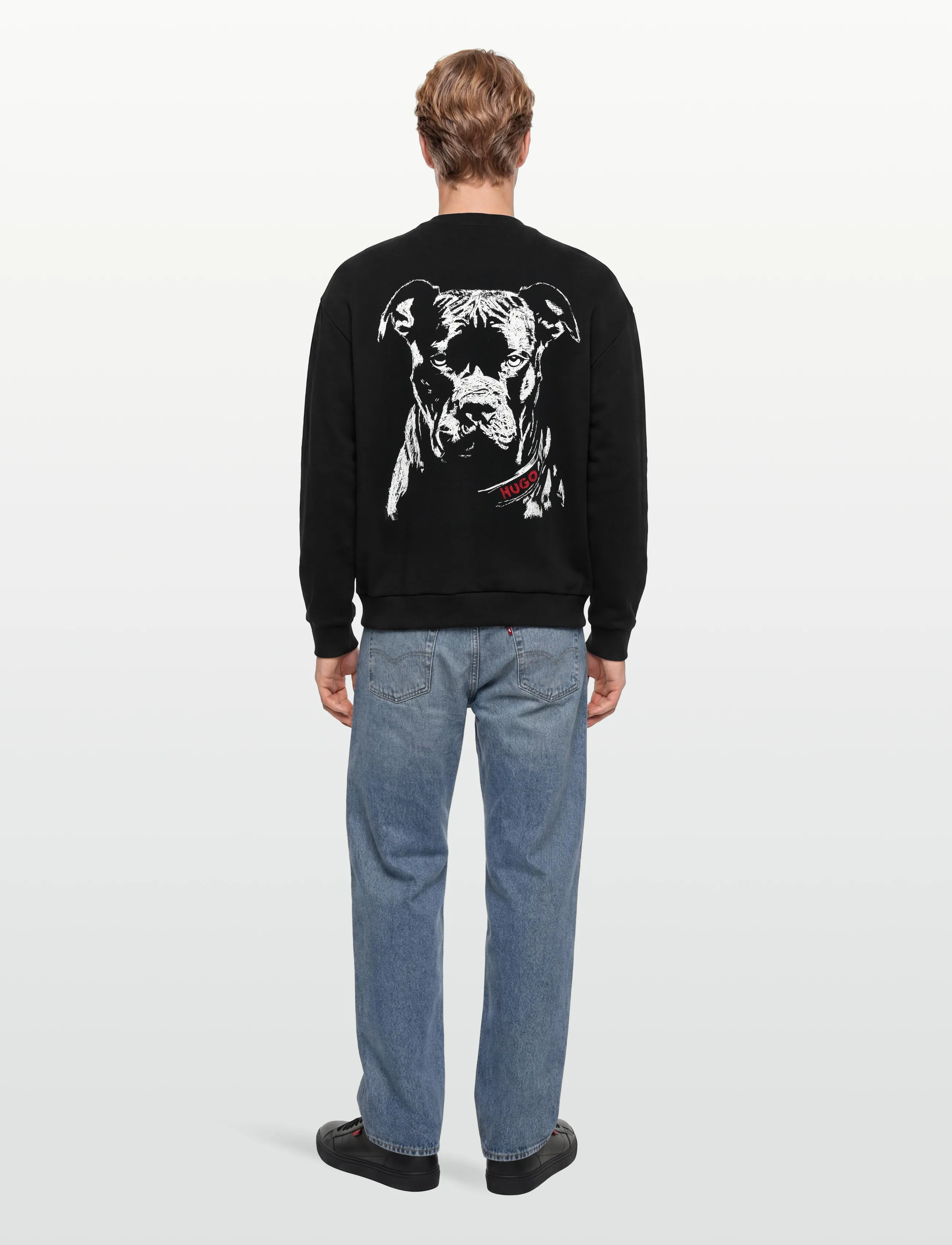HUGO - Dubraxo - sweatshirts - black - 4