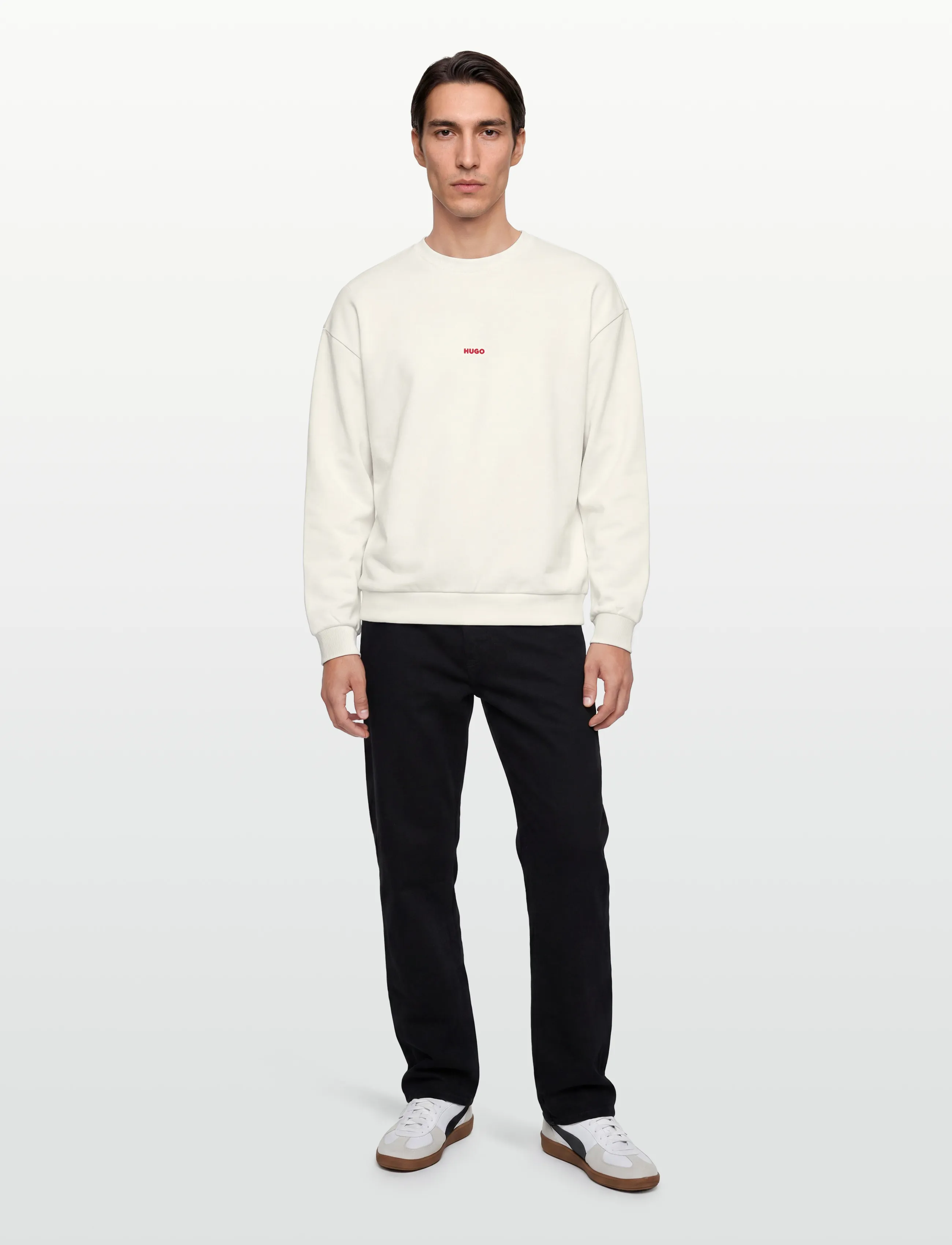 HUGO Dubraxo, XXL, Sweatshirts & Hoodies, Creme - Sweatshirts, Männerswear