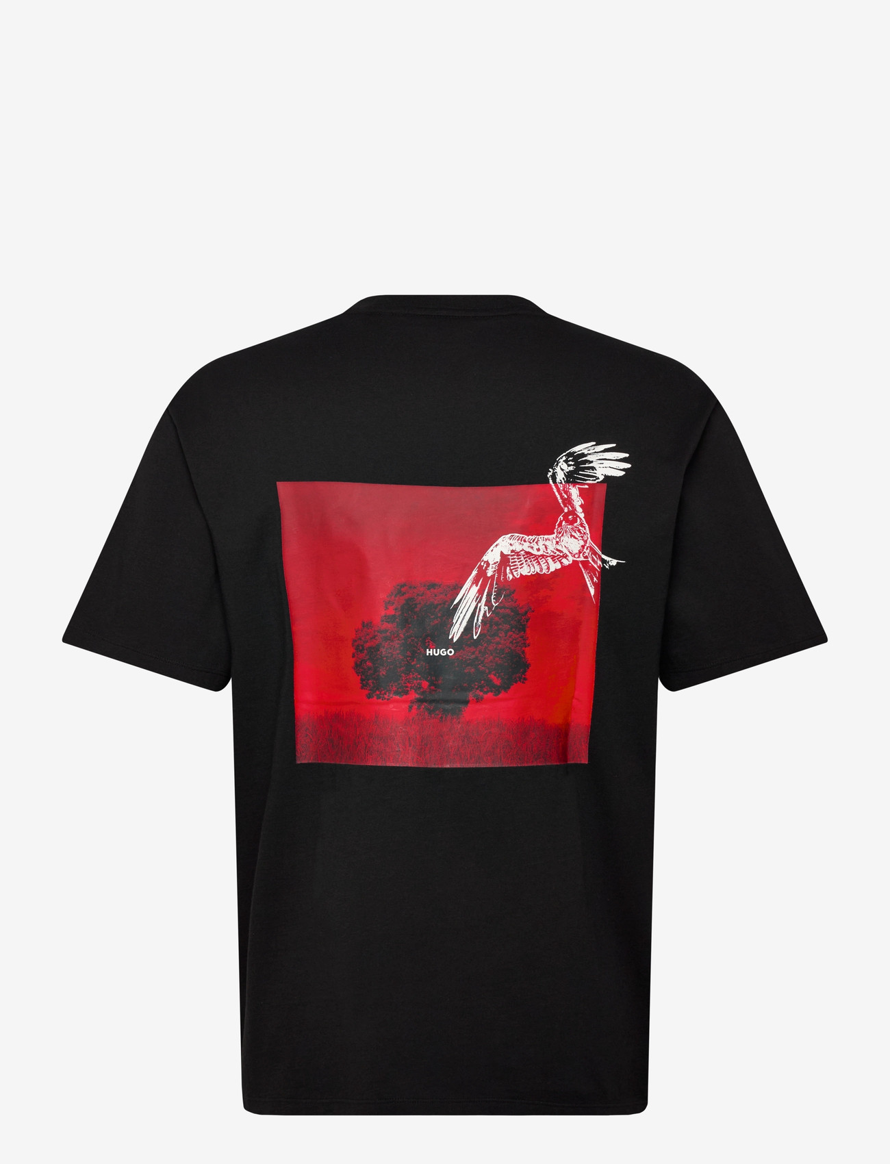 HUGO - Derlyns - kortærmede t-shirts - black - 1