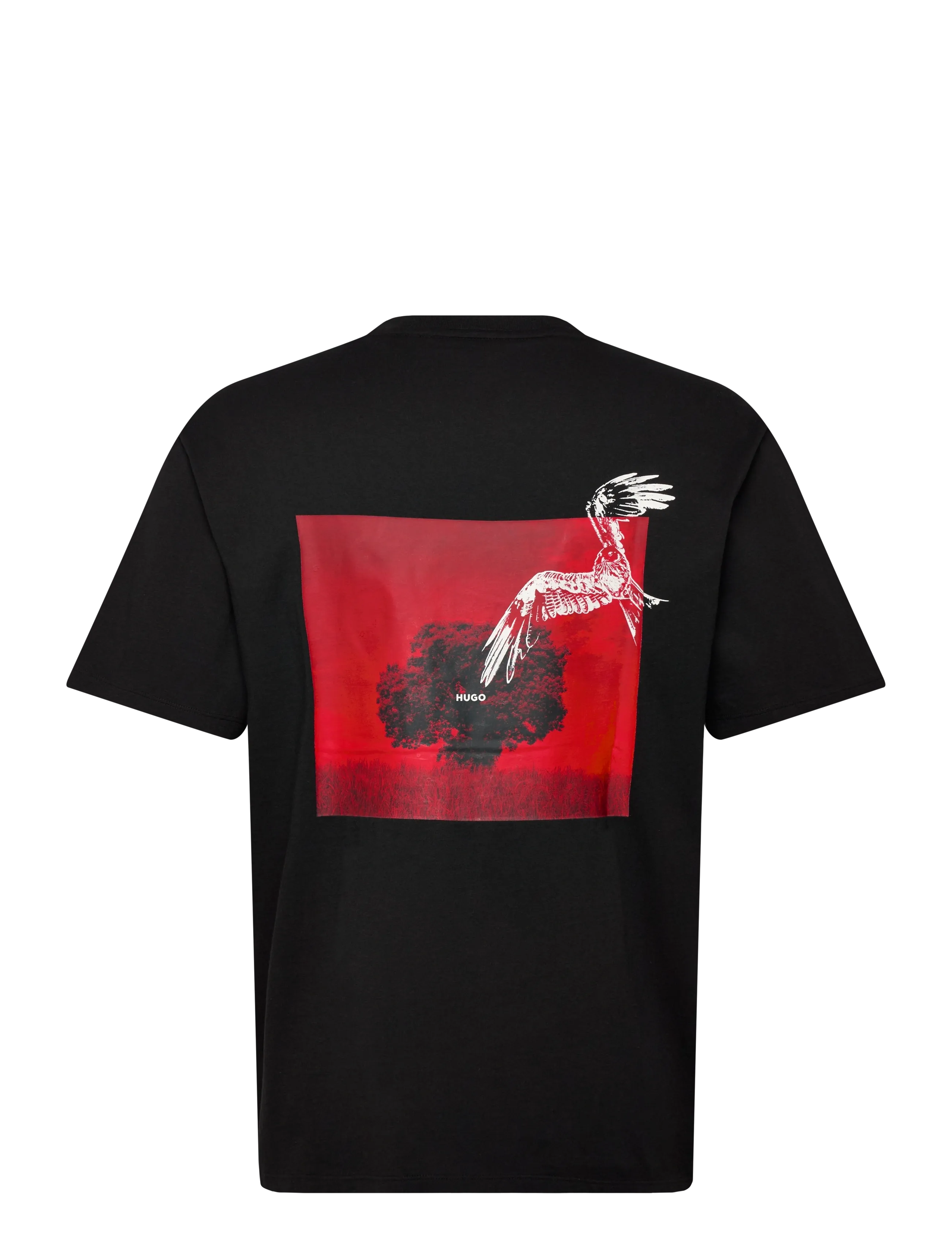 HUGO - Derlyns - kortärmade t-shirts - black - 1