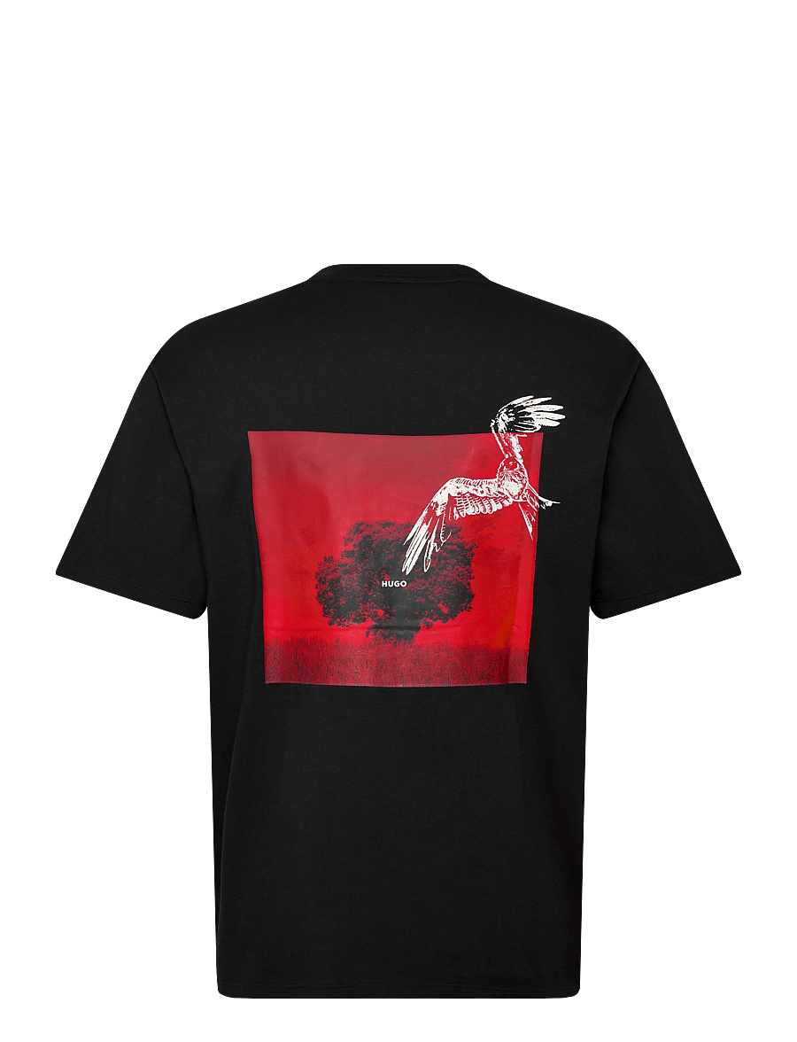 HUGO - Derlyns - lühikeste varrukatega t-särgid - black - 2