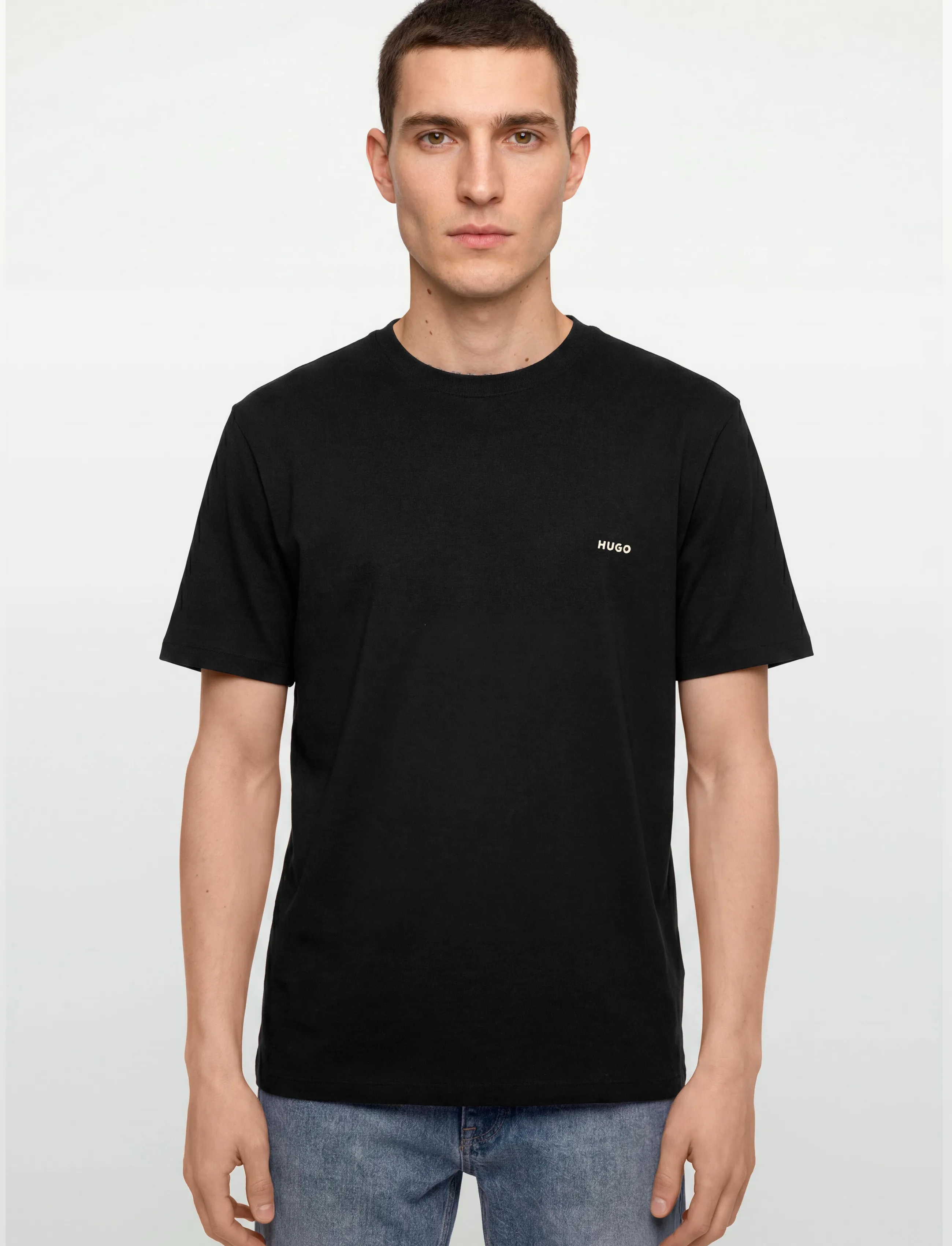 Cotton-jersey T-shirt with rear graphic 6